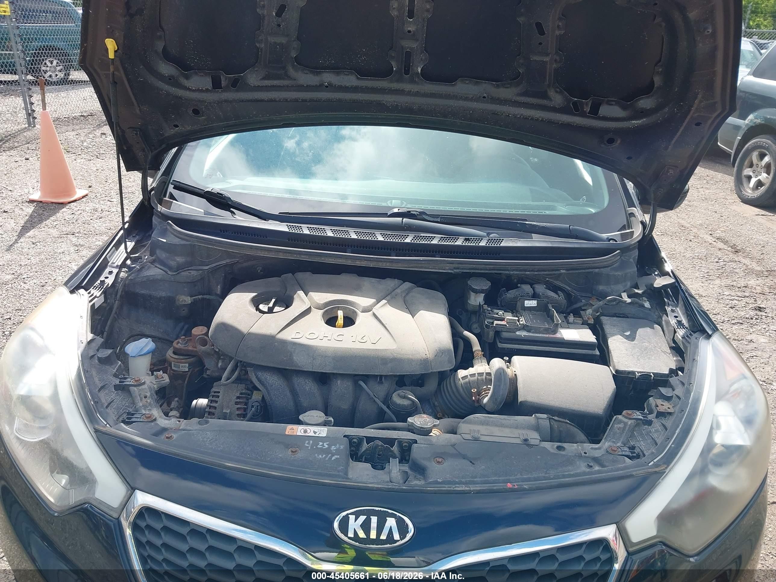 2015 Kia Forte Lx Черный vin: KNAFK4A64F5268802