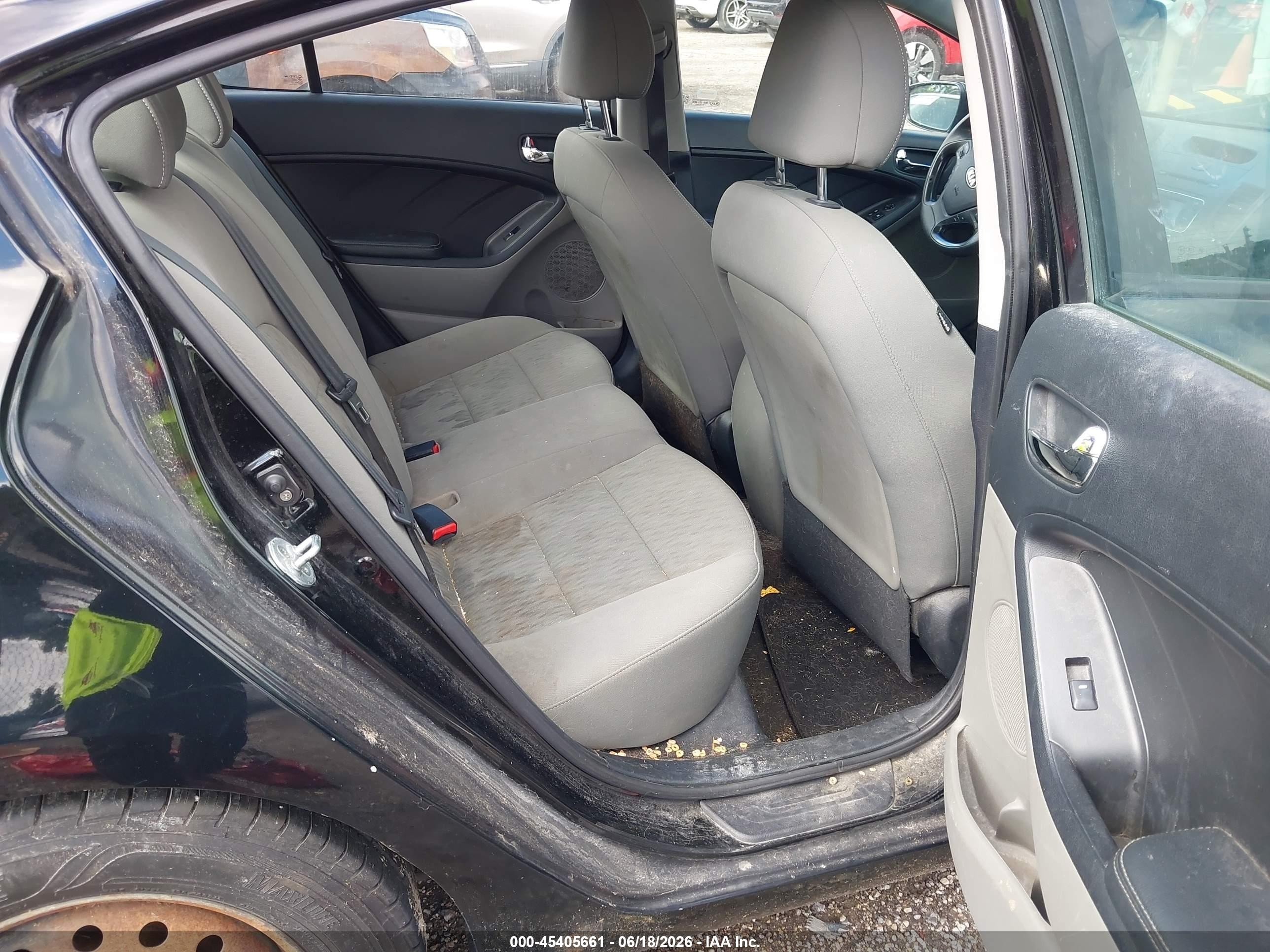 2015 Kia Forte Lx Черный vin: KNAFK4A64F5268802