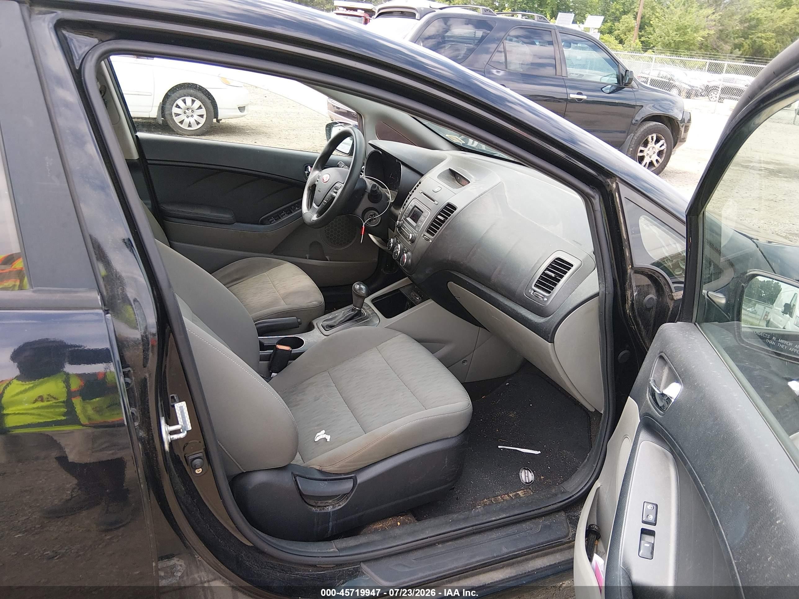 2015 Kia Forte Lx Black vin: KNAFK4A64F5320557