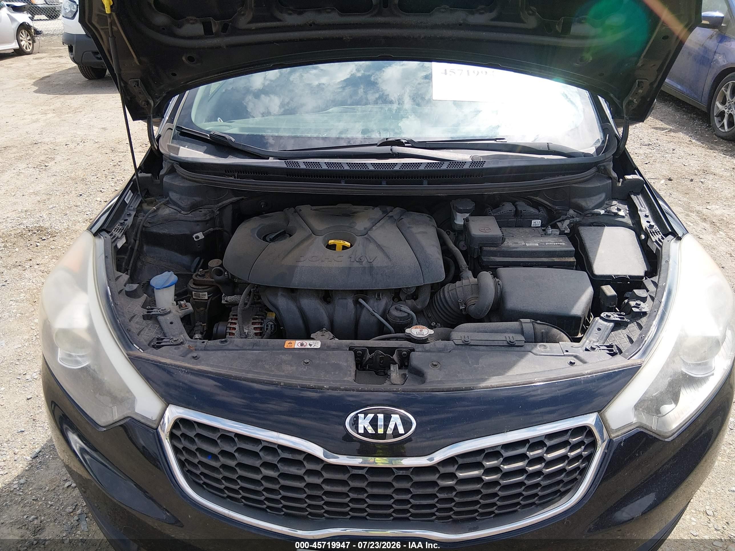 2015 Kia Forte Lx Black vin: KNAFK4A64F5320557