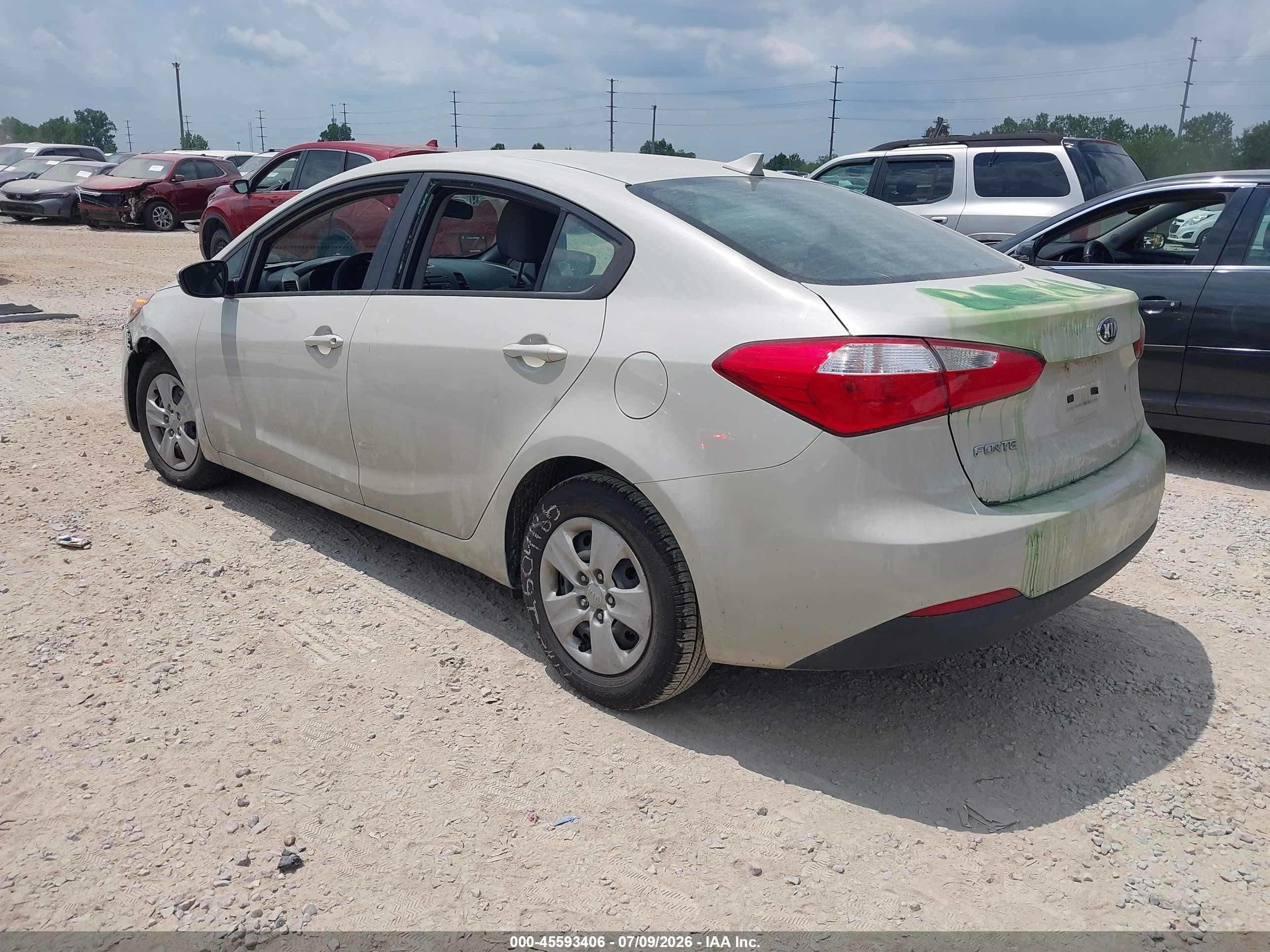 2015 Kia Forte Lx Серый vin: KNAFK4A64F5340467