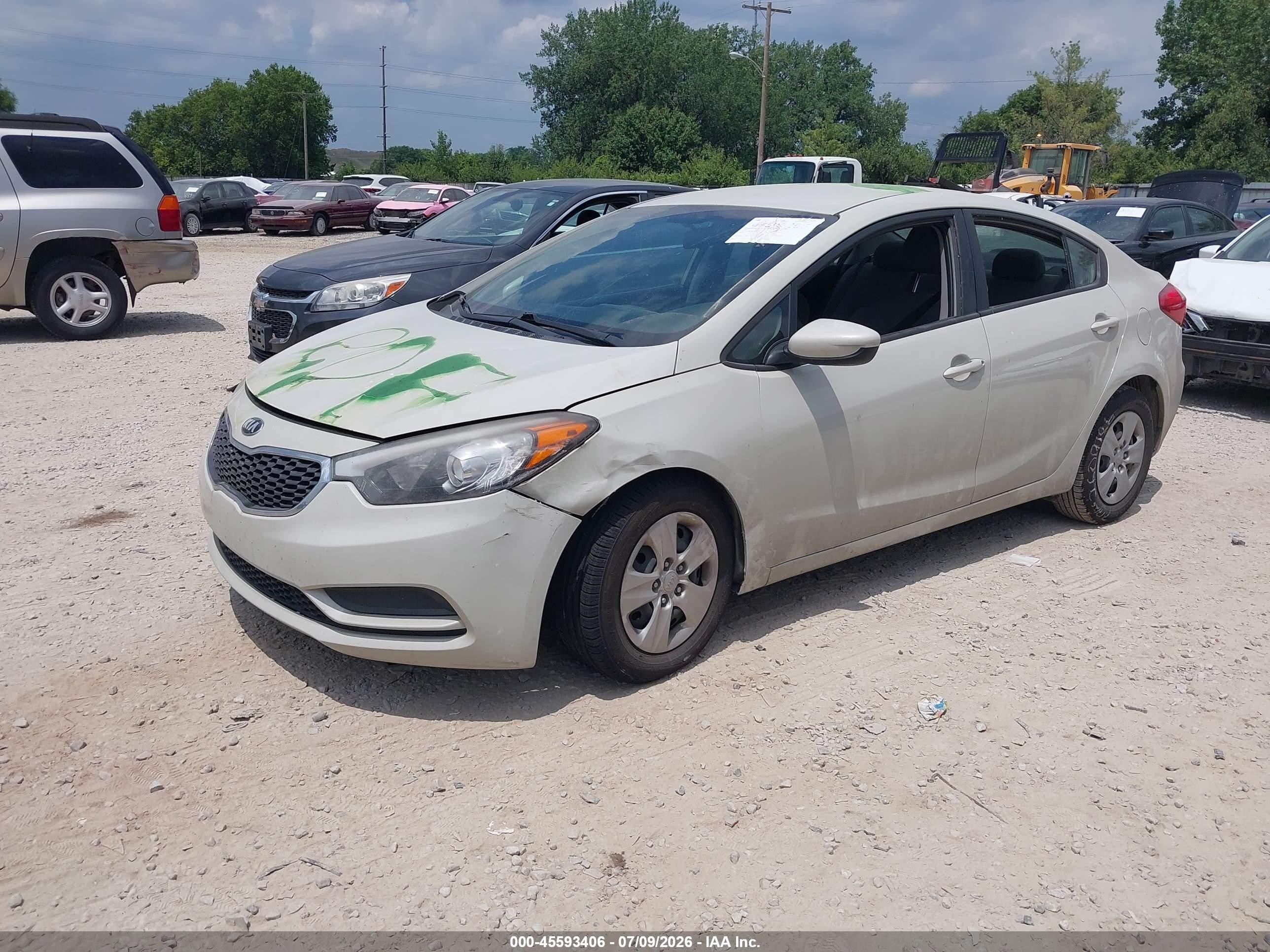 2015 Kia Forte Lx Серый vin: KNAFK4A64F5340467