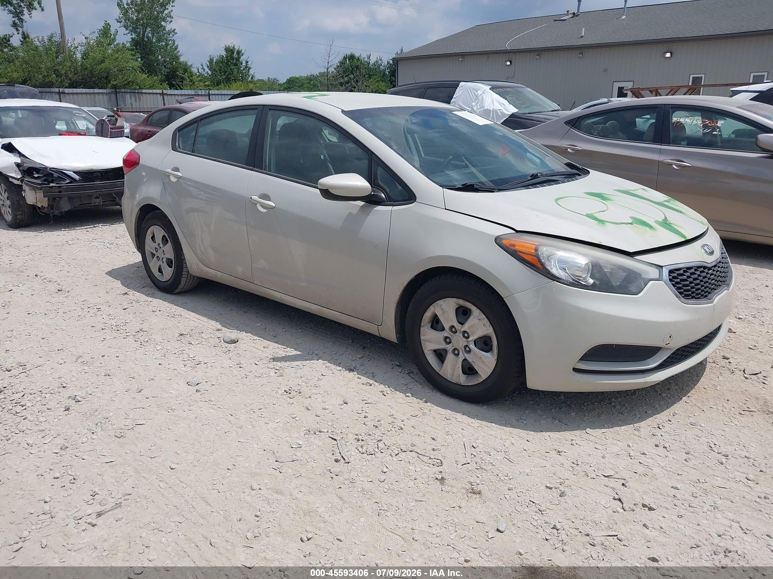 2015 Kia Forte Lx Gray vin: KNAFK4A64F5340467