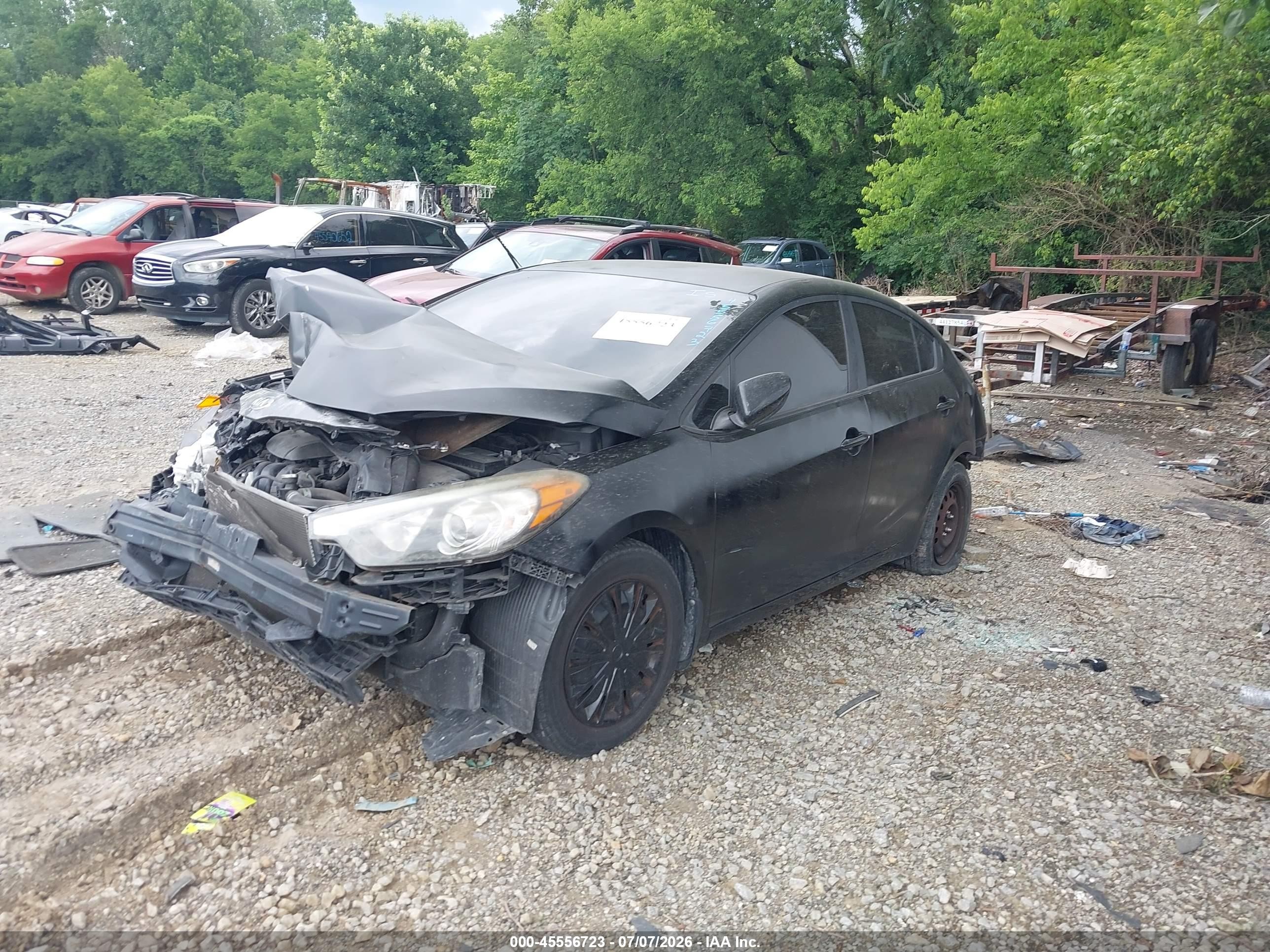 2015 Kia Forte Lx Black vin: KNAFK4A64F5346544