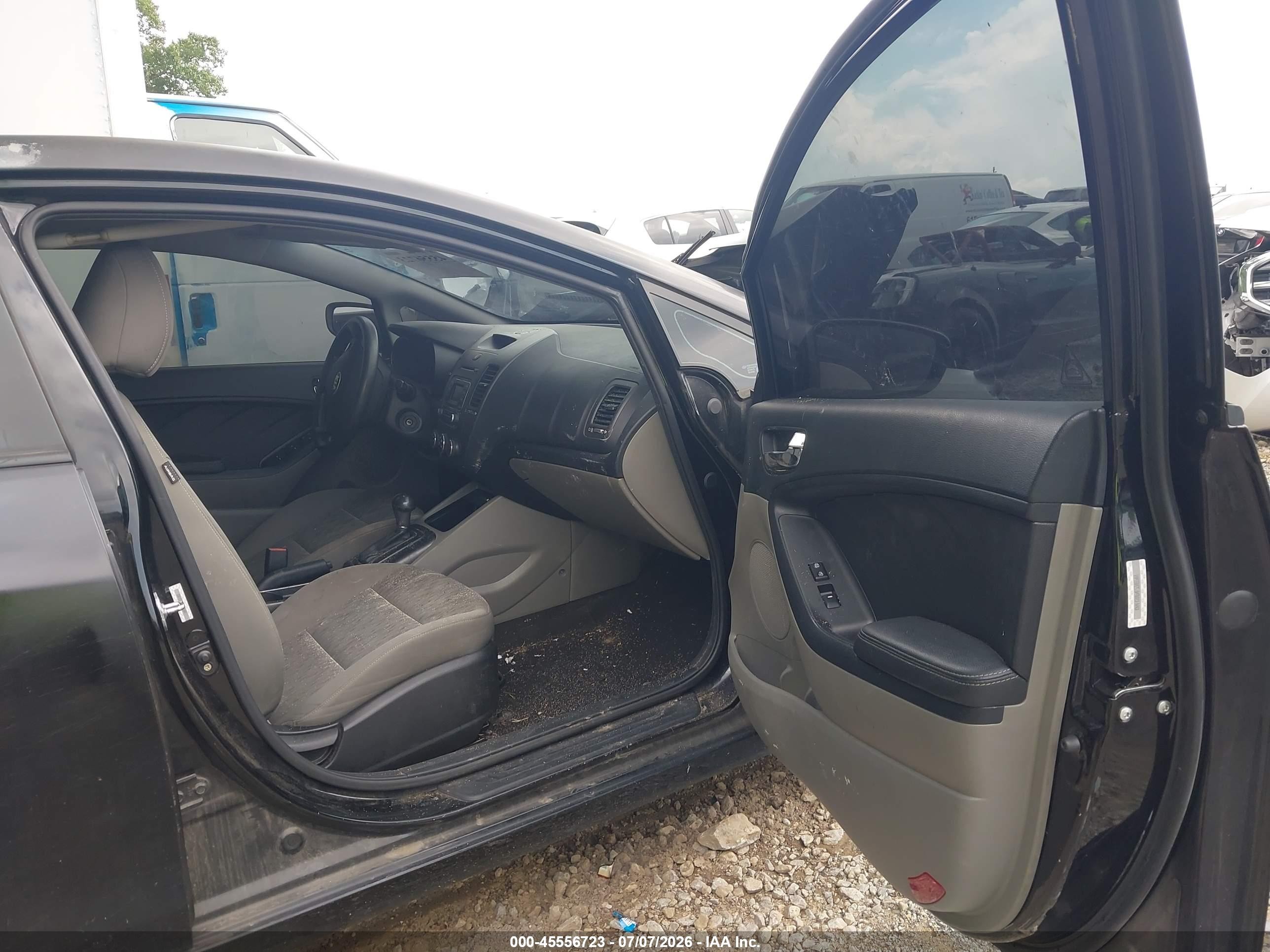 2015 Kia Forte Lx Black vin: KNAFK4A64F5346544
