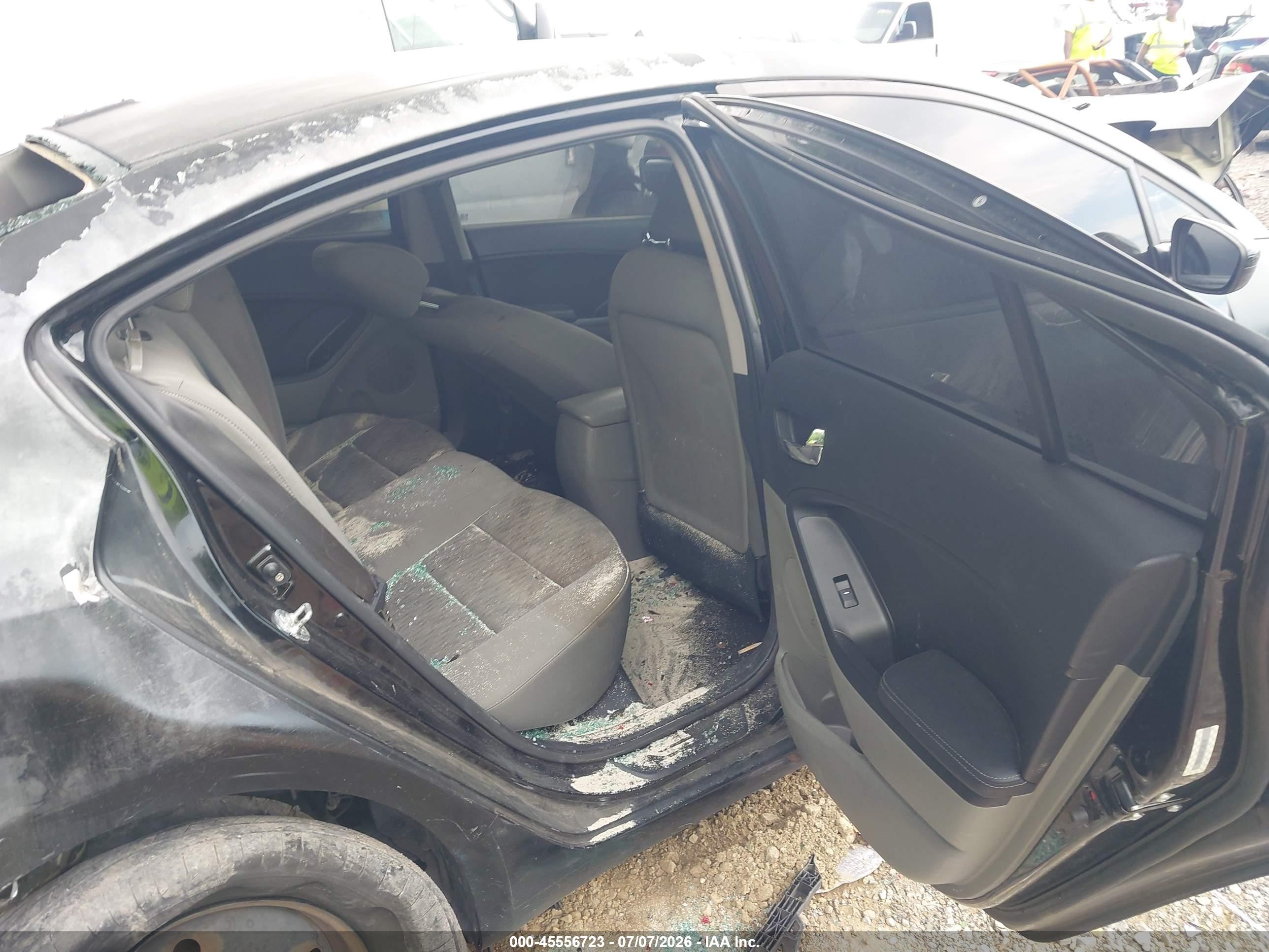 2015 Kia Forte Lx Black vin: KNAFK4A64F5346544