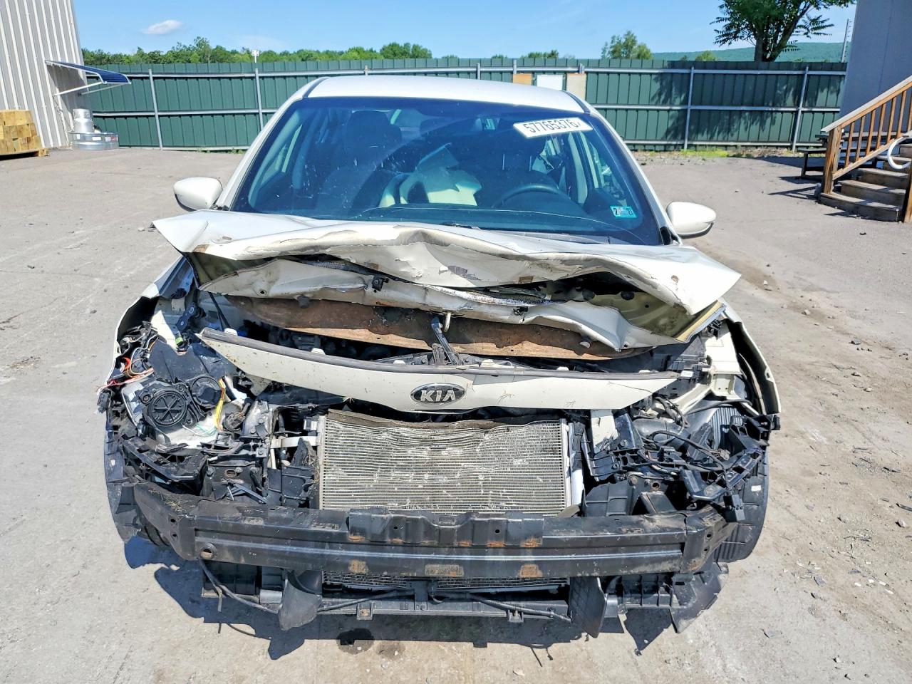 2015 Kia Forte Lx White vin: KNAFK4A64F5378832