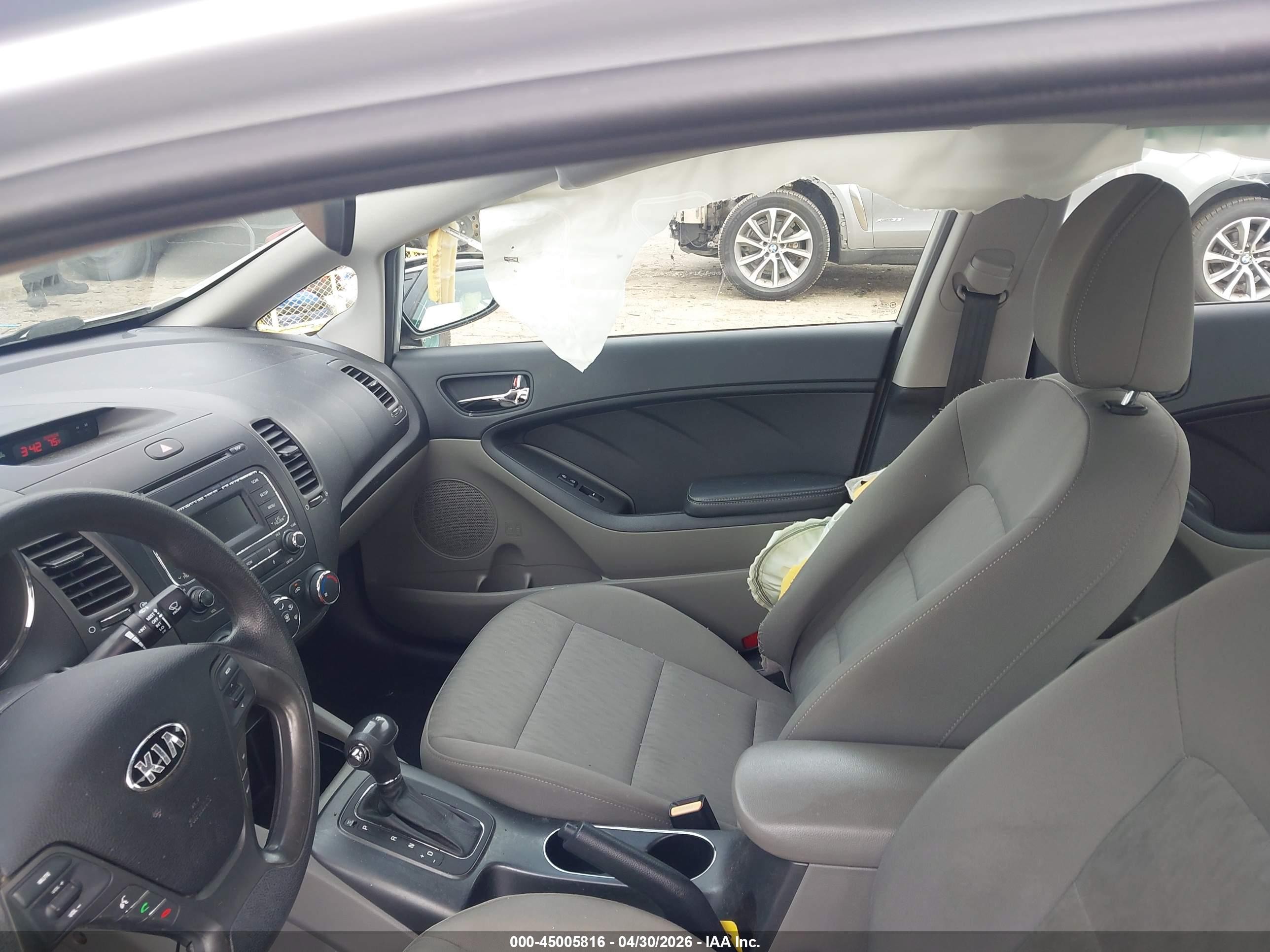 2015 Kia Forte Lx Silver vin: KNAFK4A64F5405107