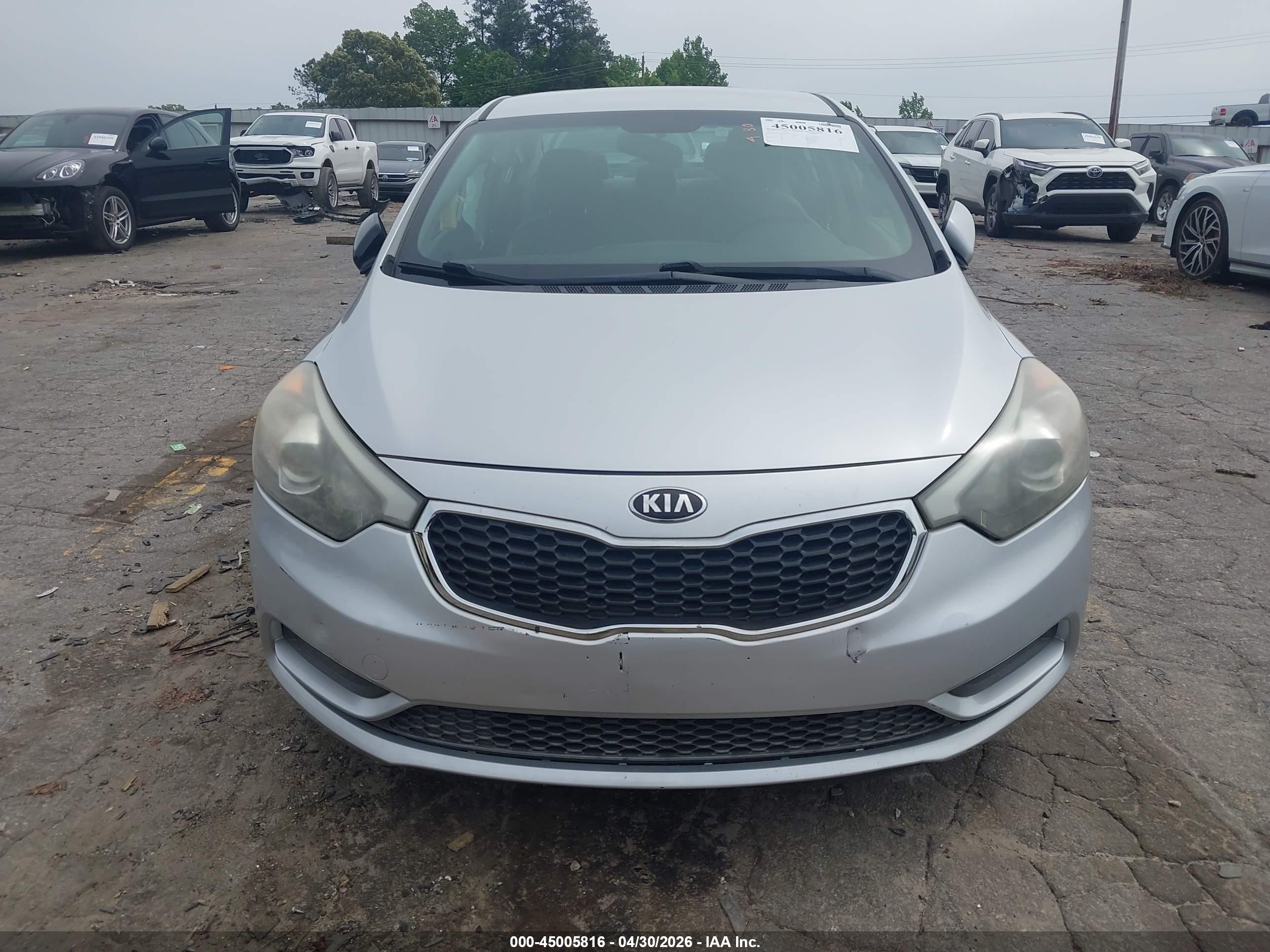 2015 Kia Forte Lx Silver vin: KNAFK4A64F5405107