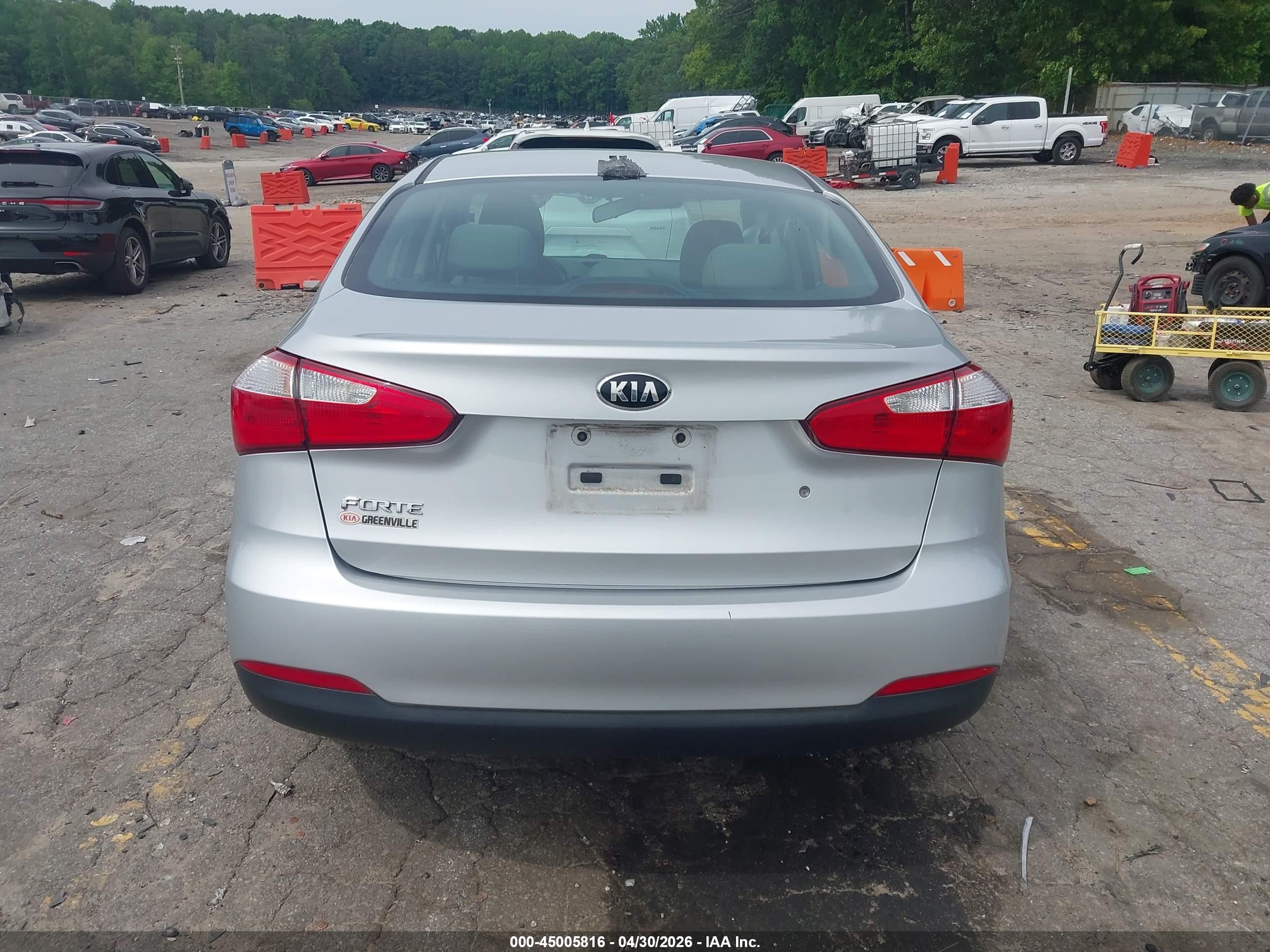 2015 Kia Forte Lx Silver vin: KNAFK4A64F5405107