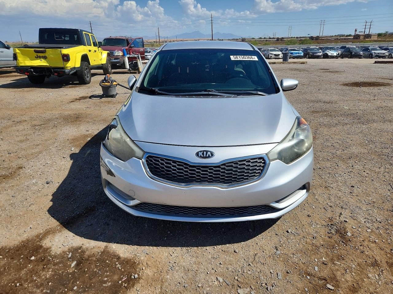 2015 Kia Forte Lx Silver vin: KNAFK4A64F5425809