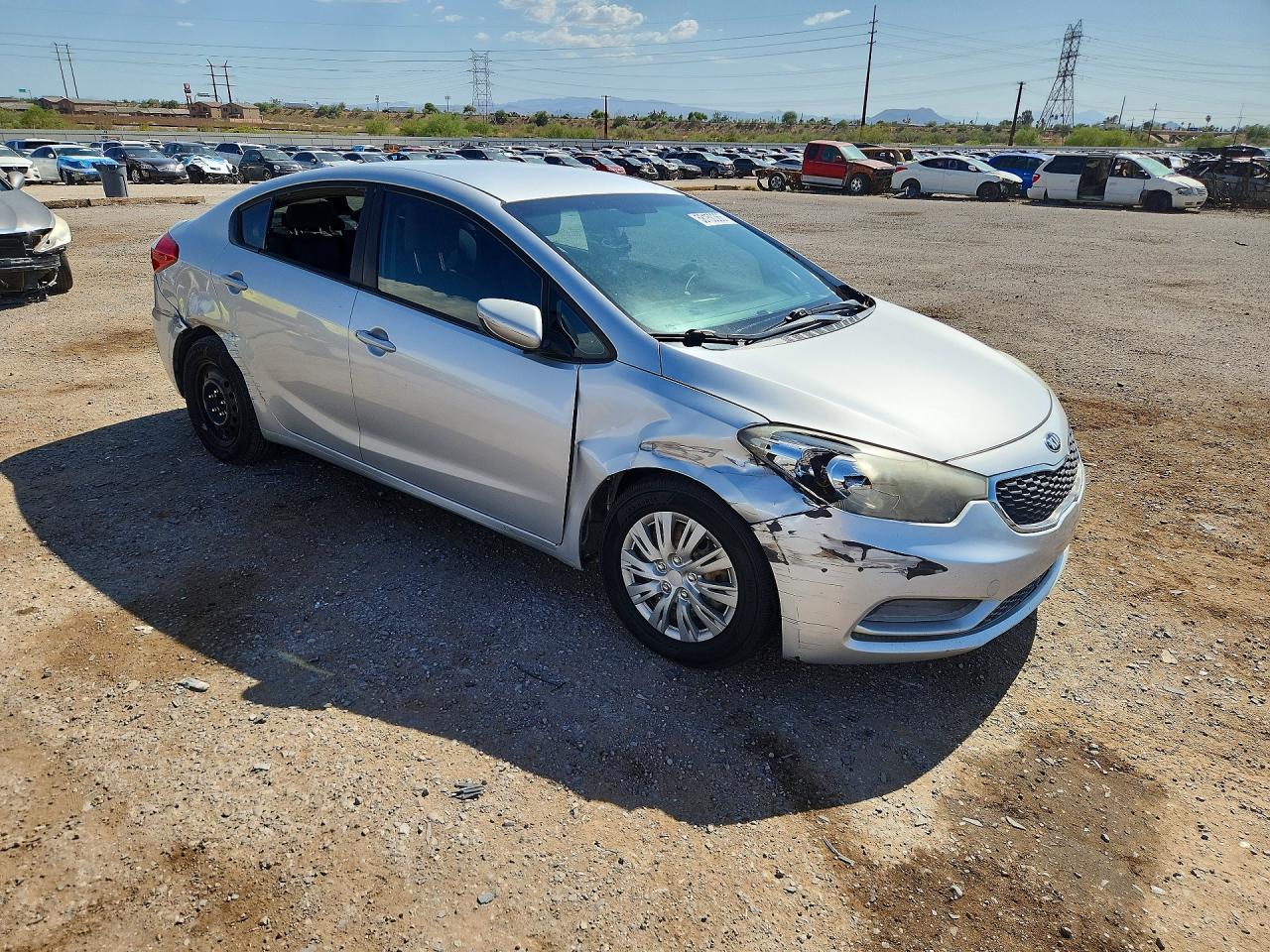 2015 Kia Forte Lx Silver vin: KNAFK4A64F5425809