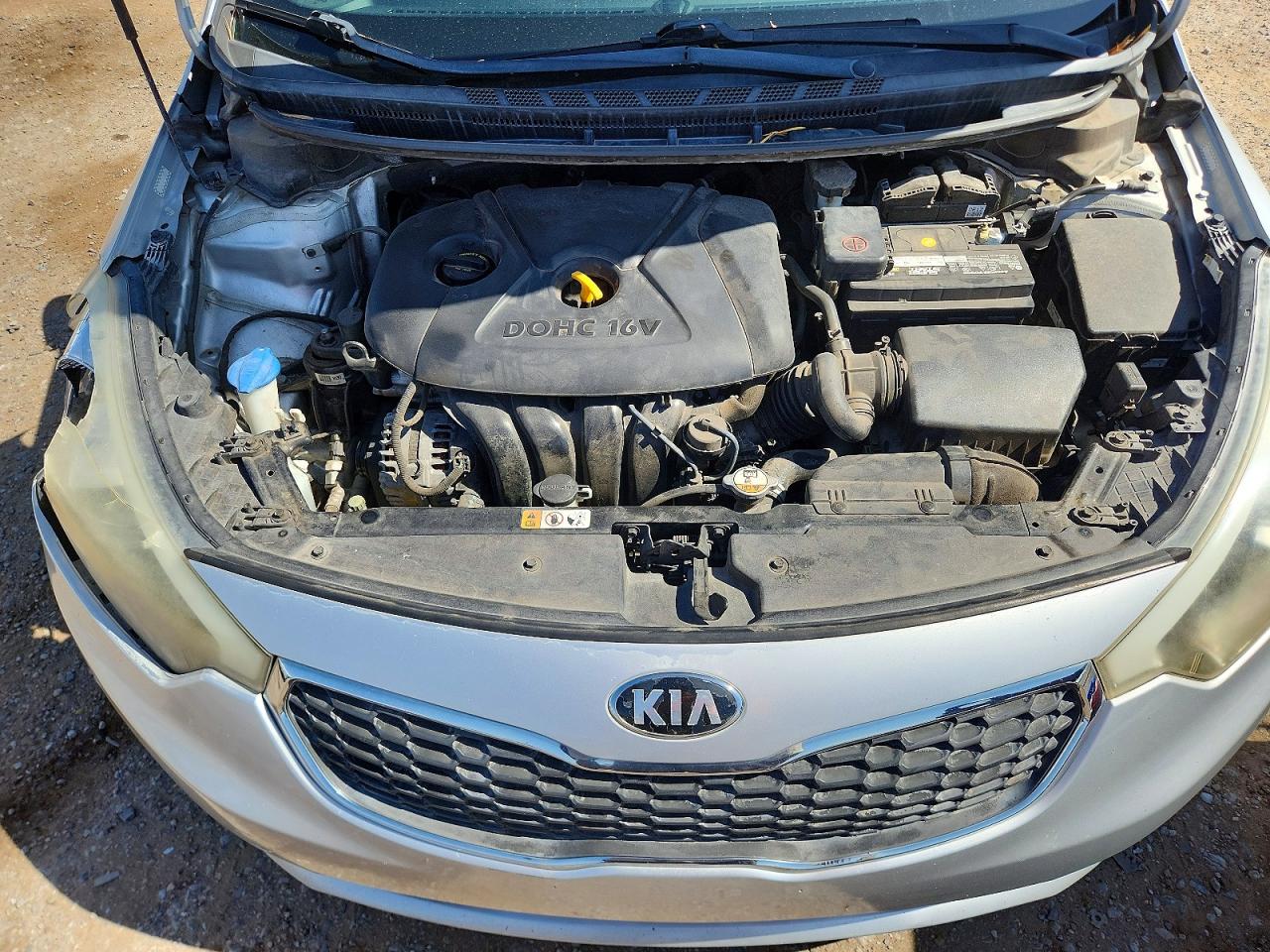 2015 Kia Forte Lx Silver vin: KNAFK4A64F5425809