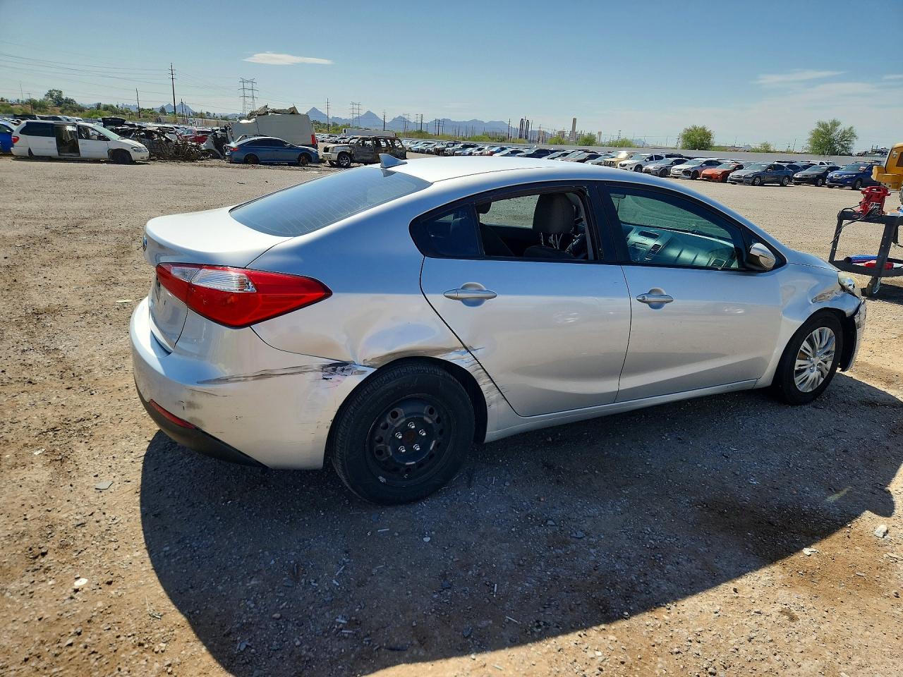 2015 Kia Forte Lx Silver vin: KNAFK4A64F5425809