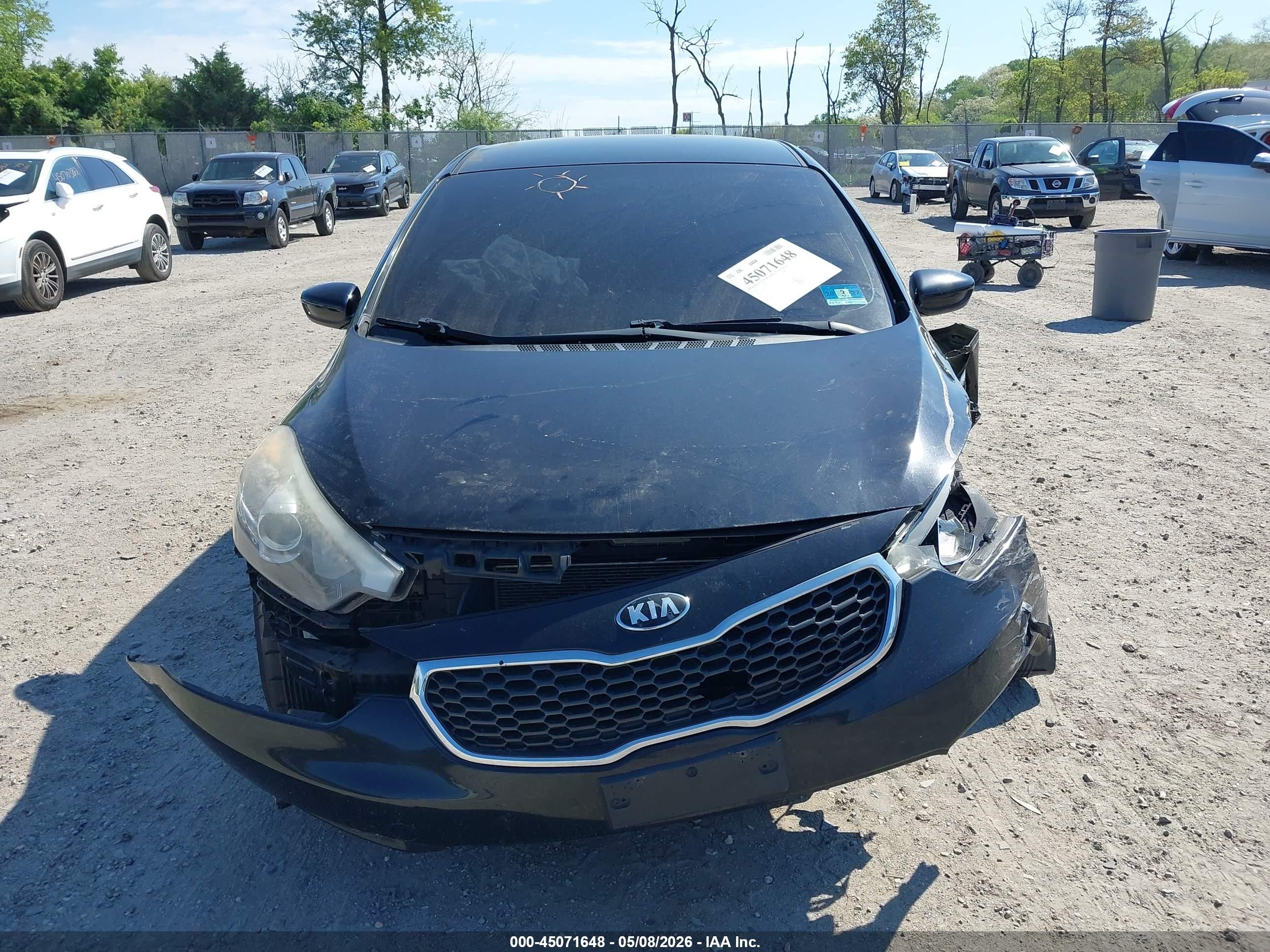 2014 Kia Forte Lx Черный vin: KNAFK4A65E5135299