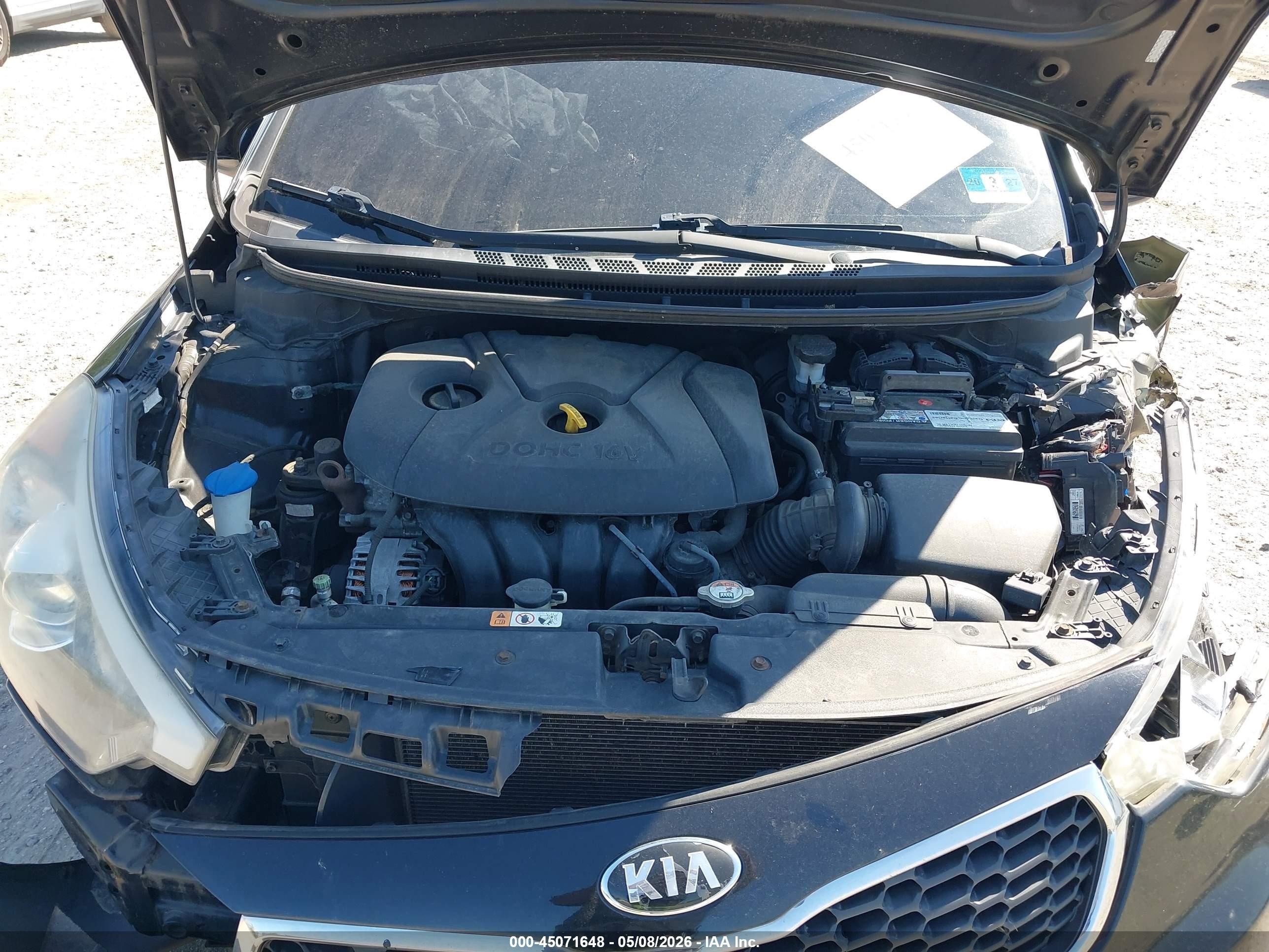 2014 Kia Forte Lx Черный vin: KNAFK4A65E5135299