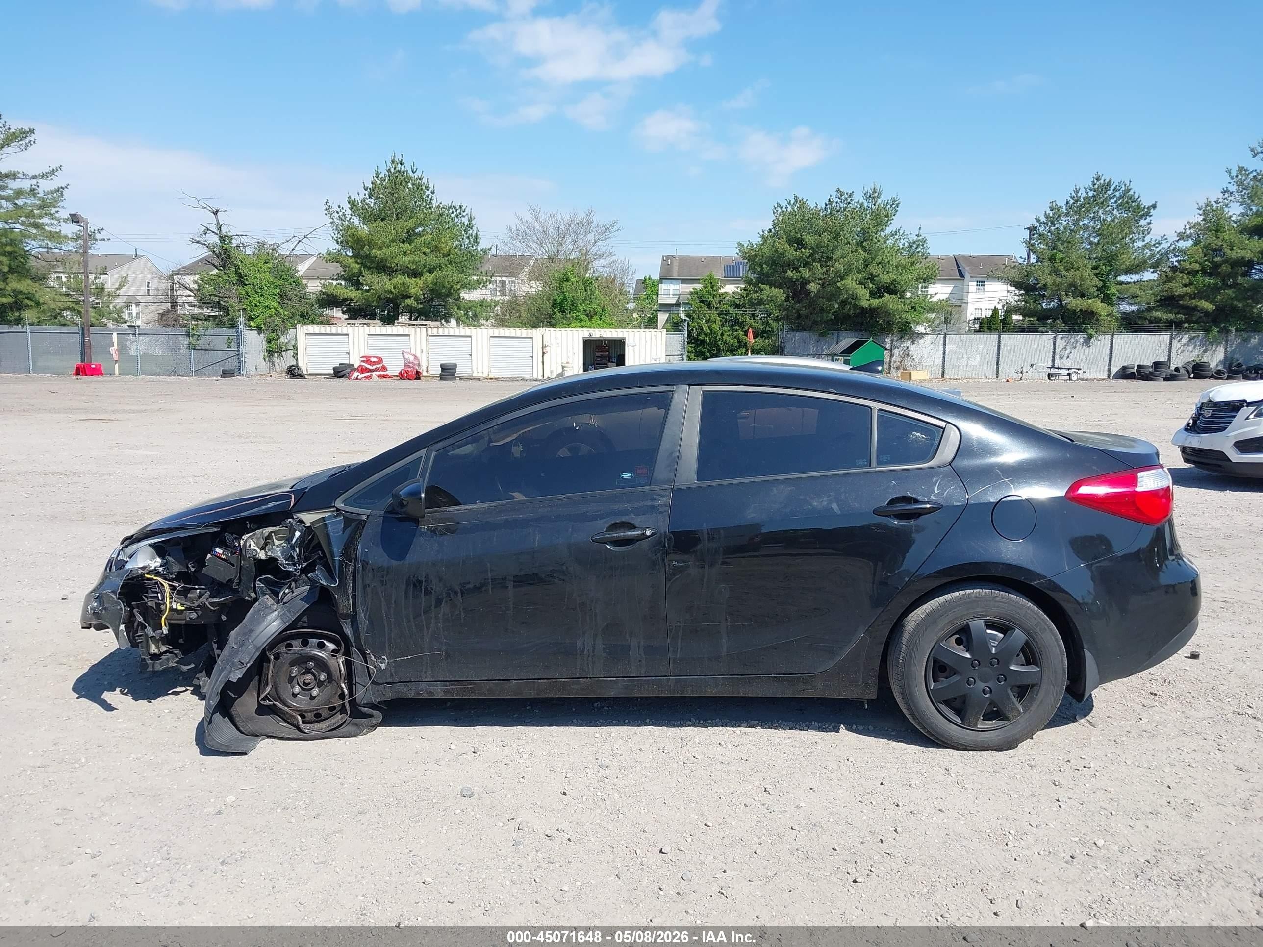 2014 Kia Forte Lx Черный vin: KNAFK4A65E5135299