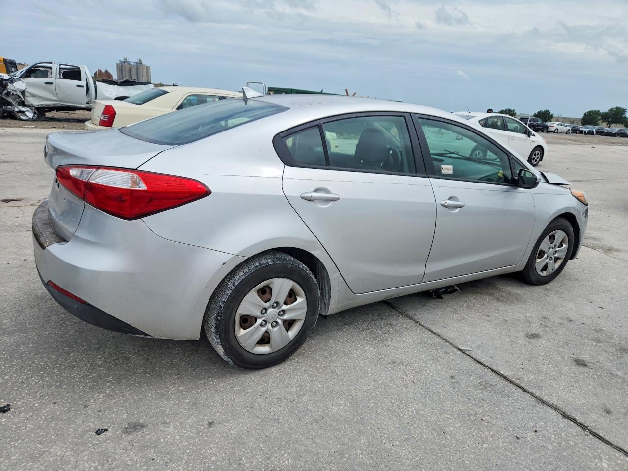 2014 Kia Forte Lx Silver vin: KNAFK4A65E5144830