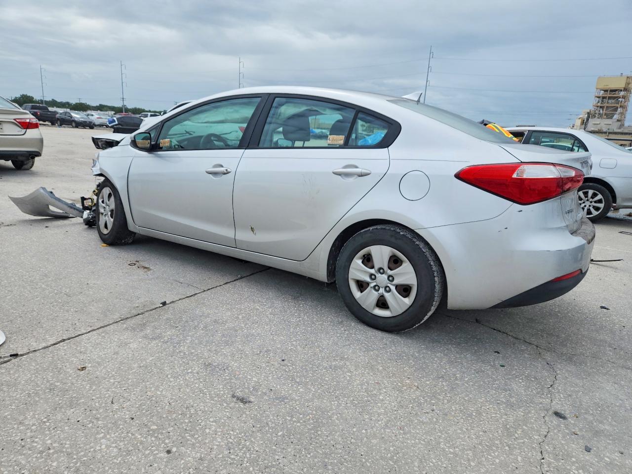 2014 Kia Forte Lx Silver vin: KNAFK4A65E5144830