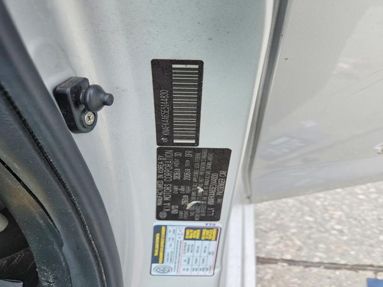 2014 Kia Forte Lx Silver vin: KNAFK4A65E5144830