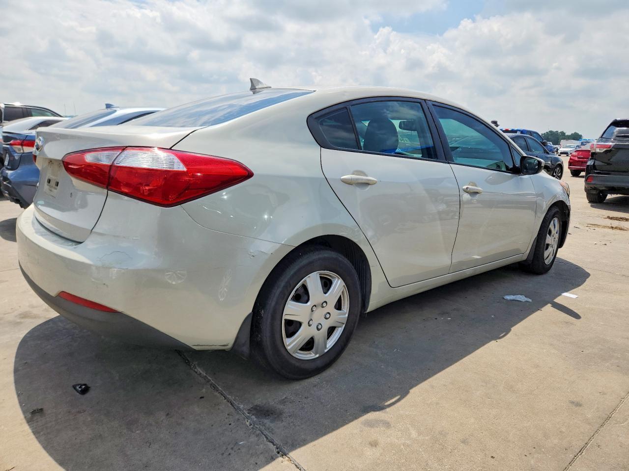 2014 Kia Forte Lx Белый vin: KNAFK4A65E5147968