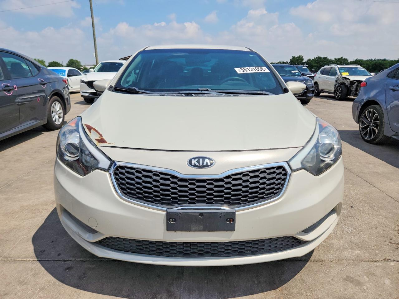 2014 Kia Forte Lx Белый vin: KNAFK4A65E5147968