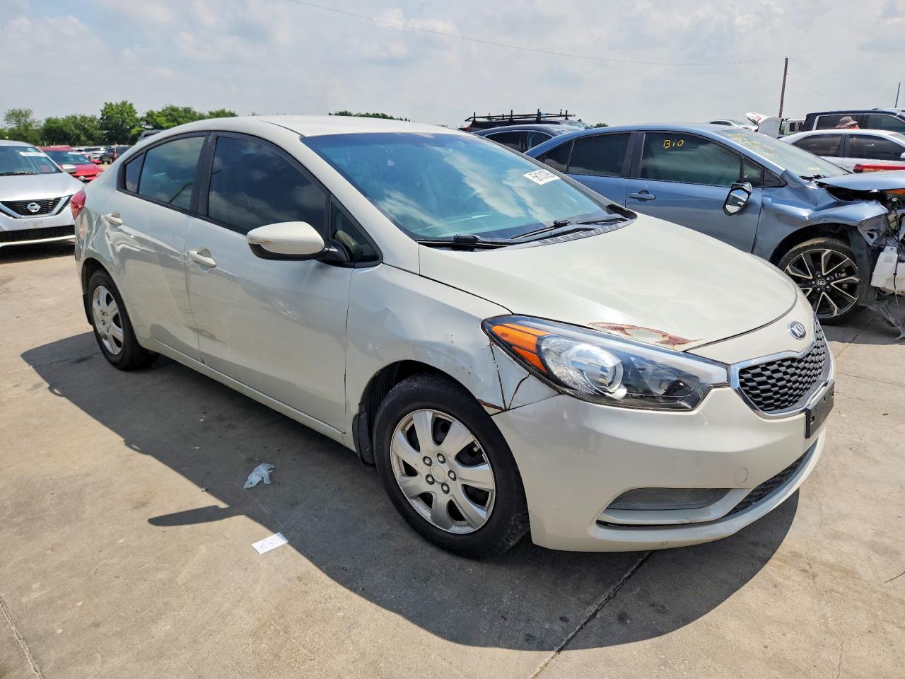 2014 Kia Forte Lx Белый vin: KNAFK4A65E5147968