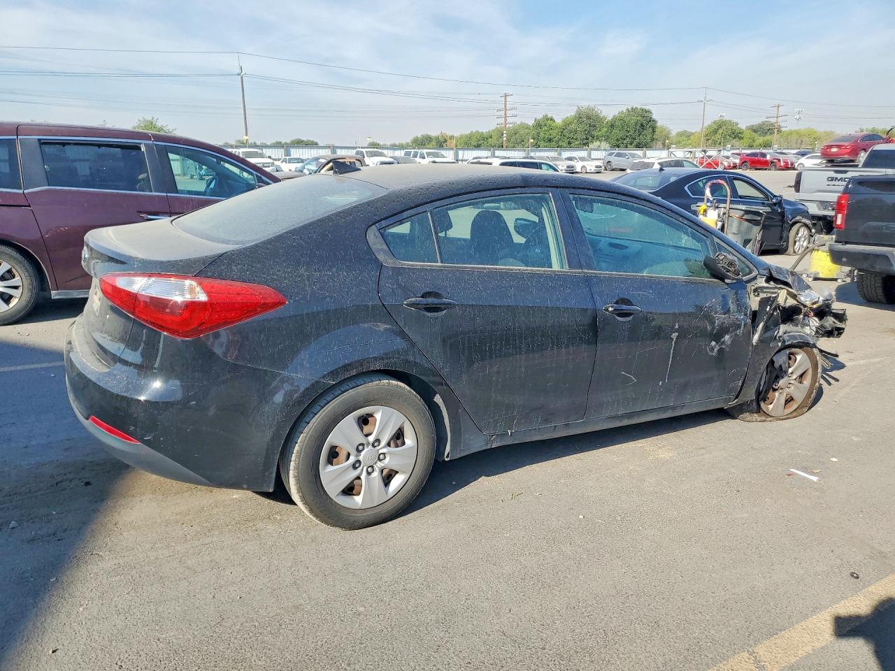 2014 Kia Forte Lx Black vin: KNAFK4A65E5222944