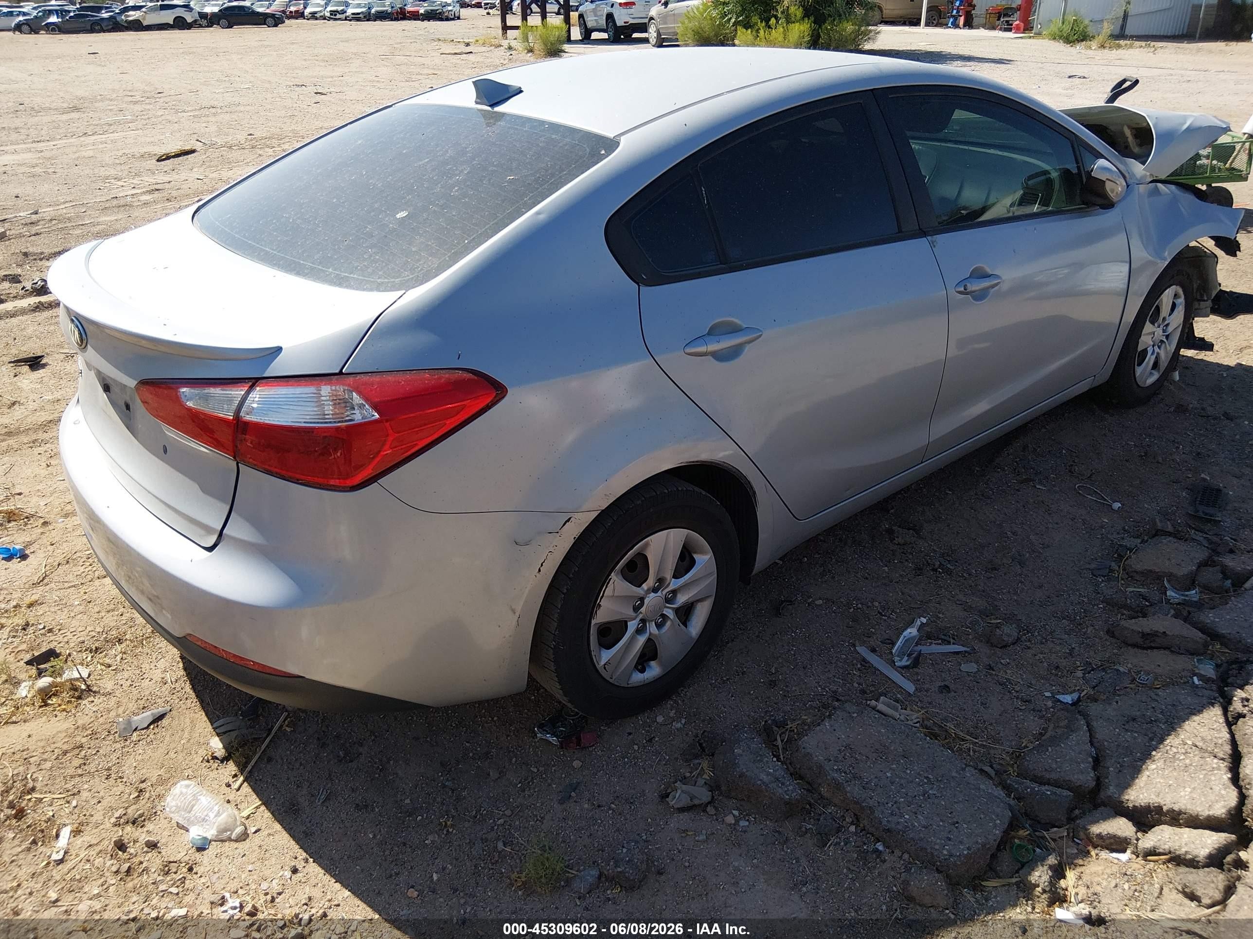 2015 Kia Forte Lx Silver vin: KNAFK4A65F5286497
