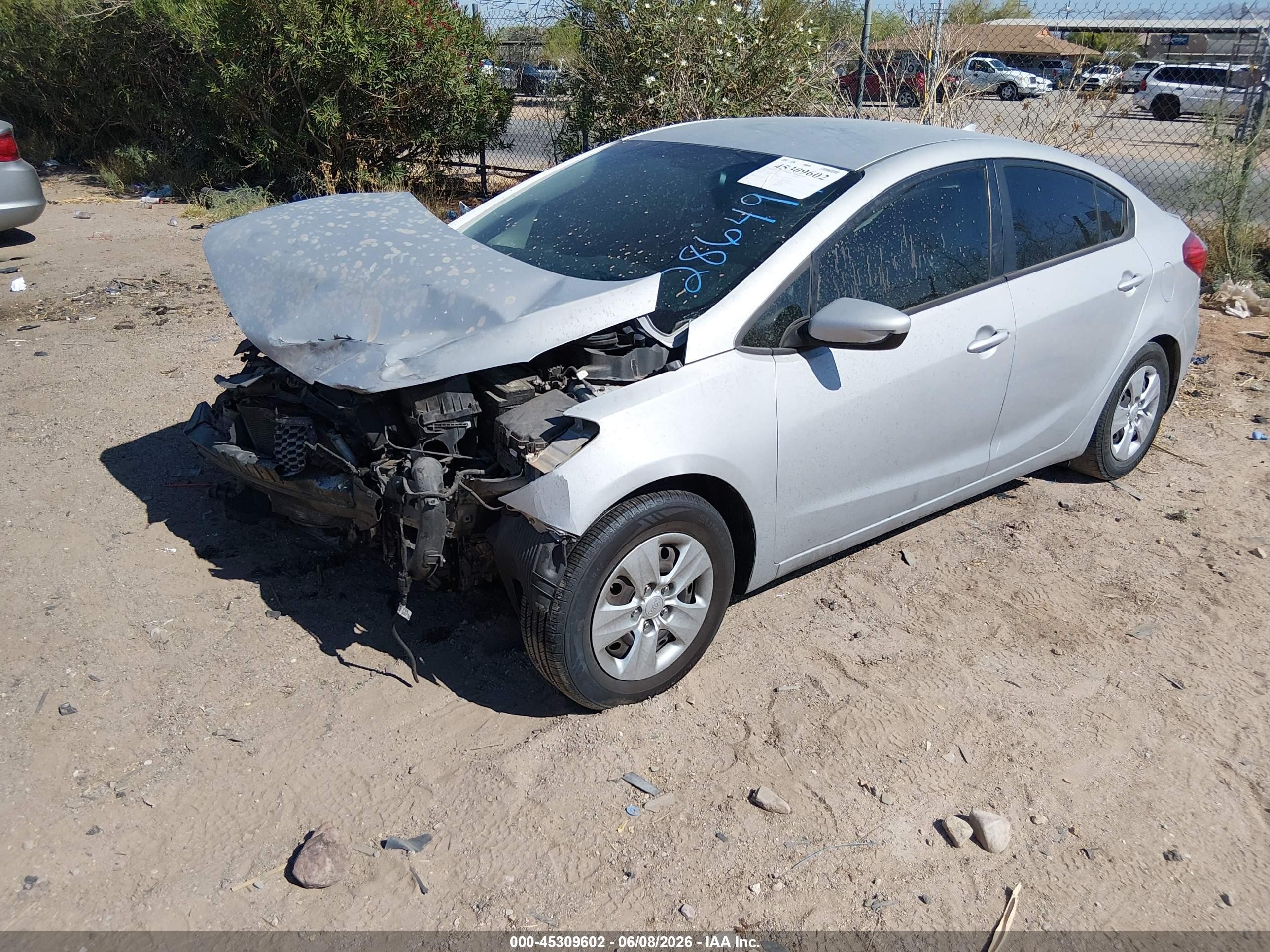 2015 Kia Forte Lx Silver vin: KNAFK4A65F5286497
