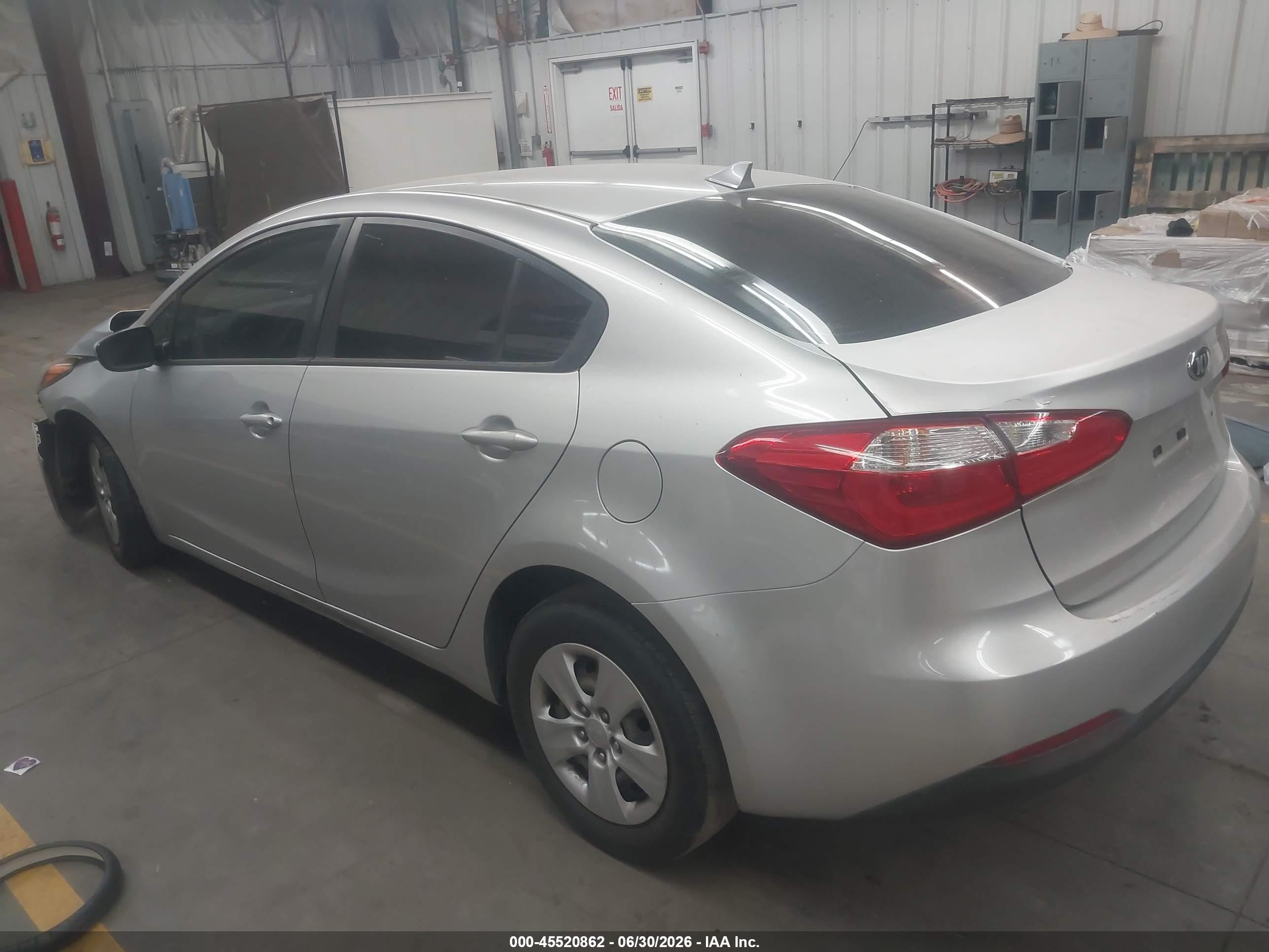 2015 Kia Forte Lx Gray vin: KNAFK4A65F5425785