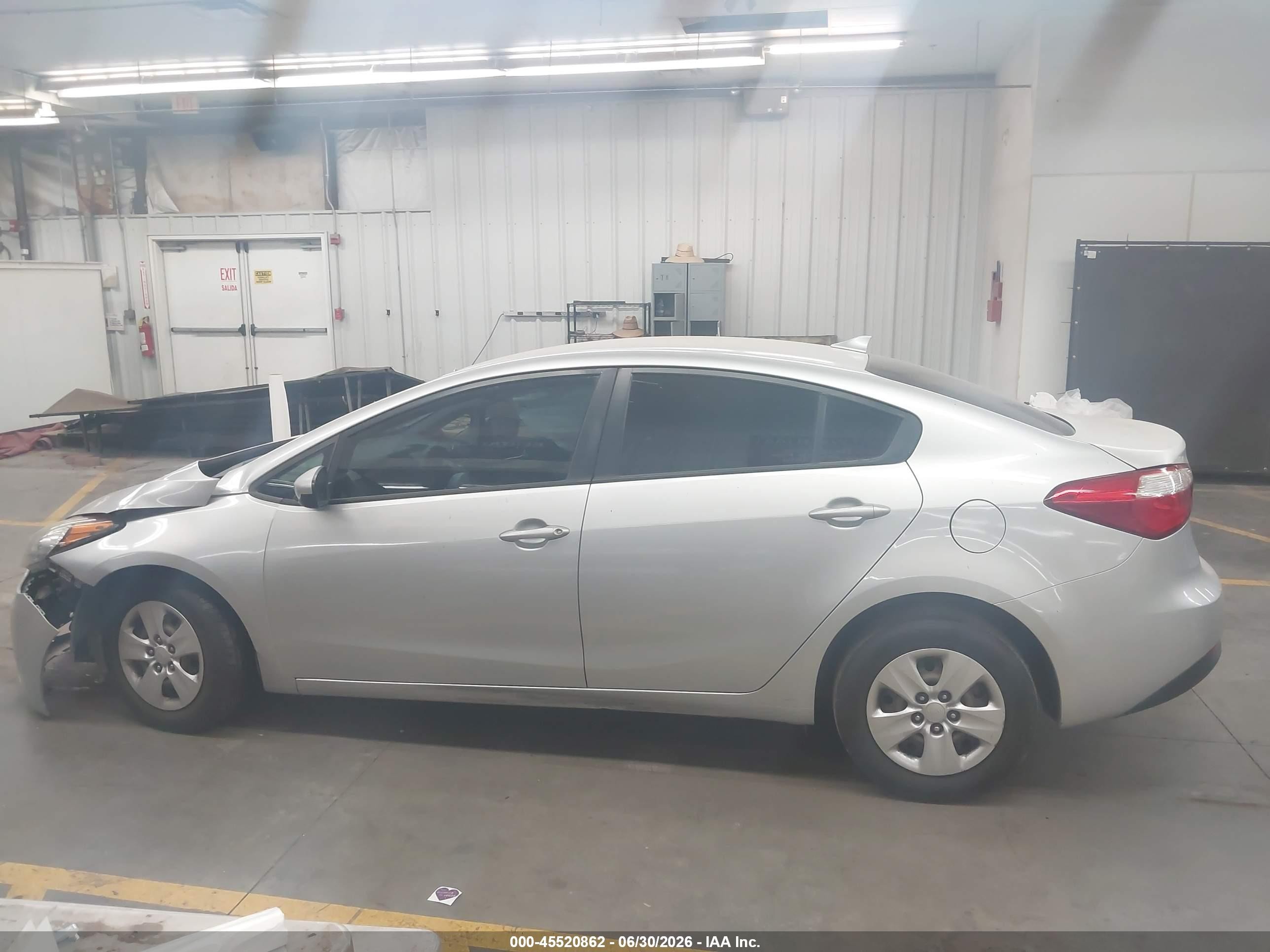 2015 Kia Forte Lx Gray vin: KNAFK4A65F5425785