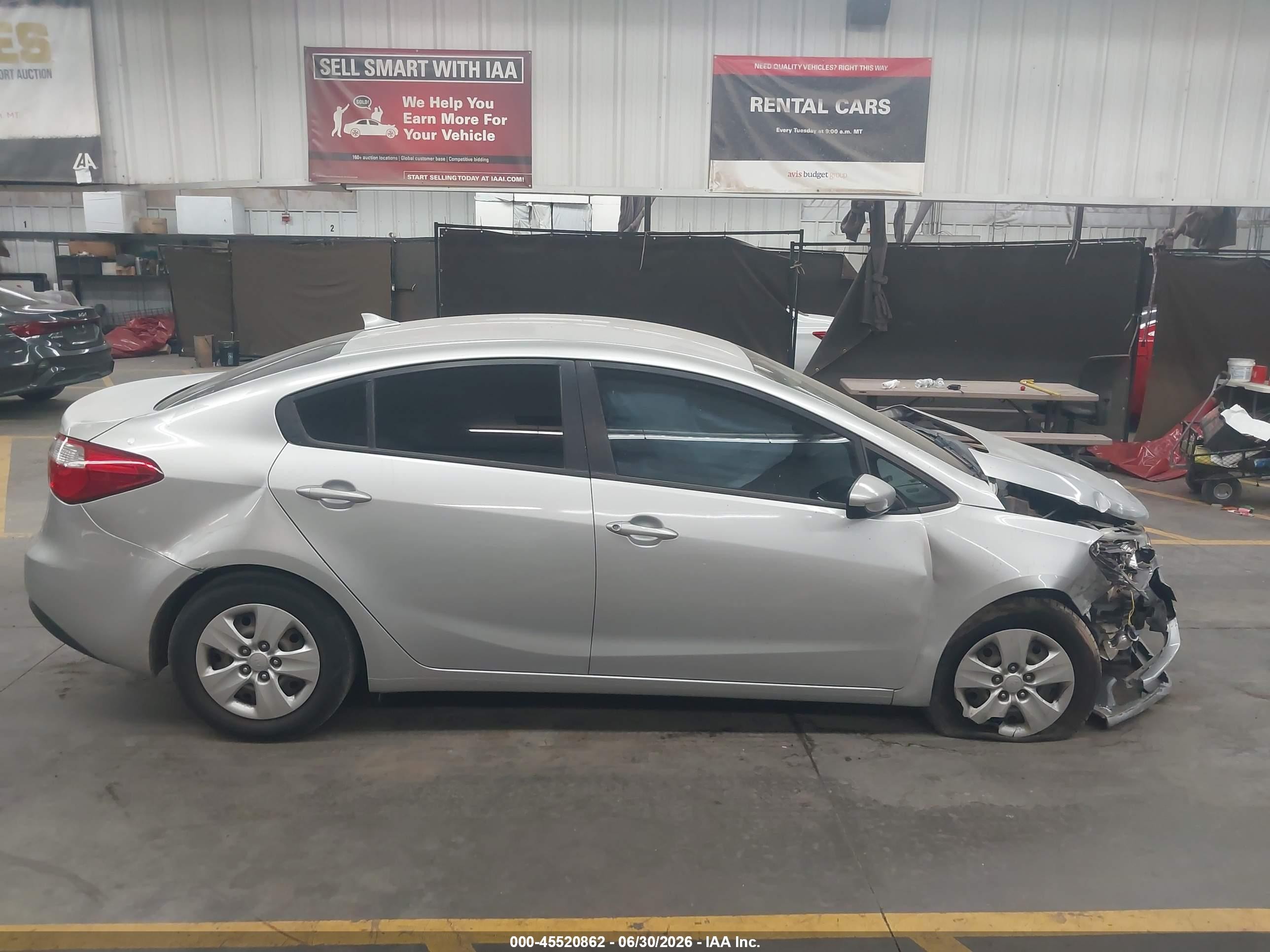 2015 Kia Forte Lx Gray vin: KNAFK4A65F5425785