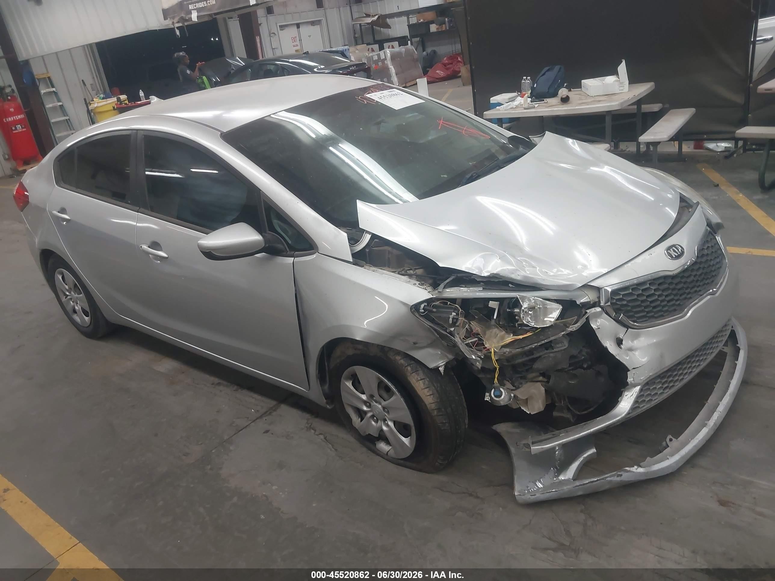2015 Kia Forte Lx Gray vin: KNAFK4A65F5425785