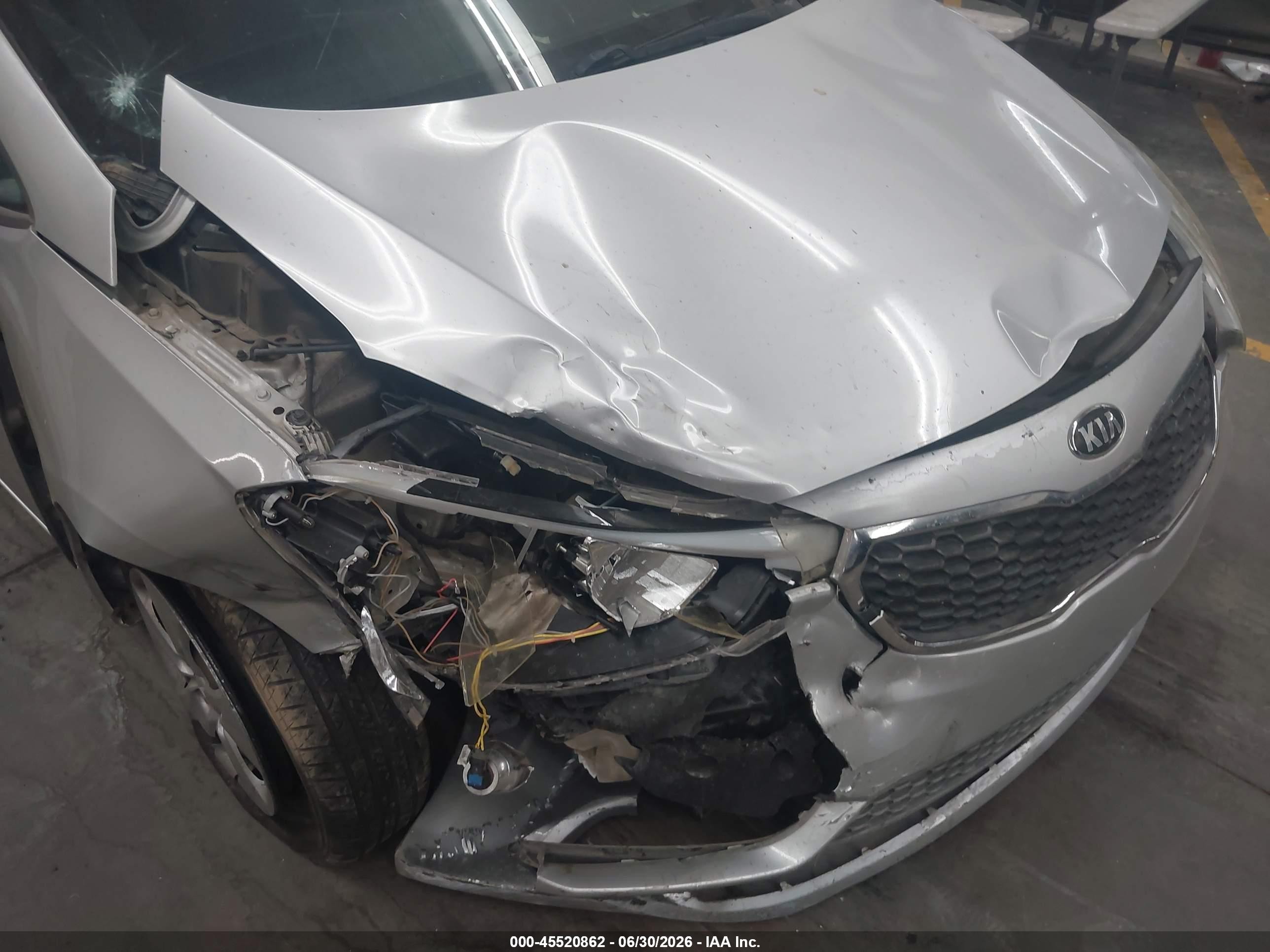 2015 Kia Forte Lx Gray vin: KNAFK4A65F5425785