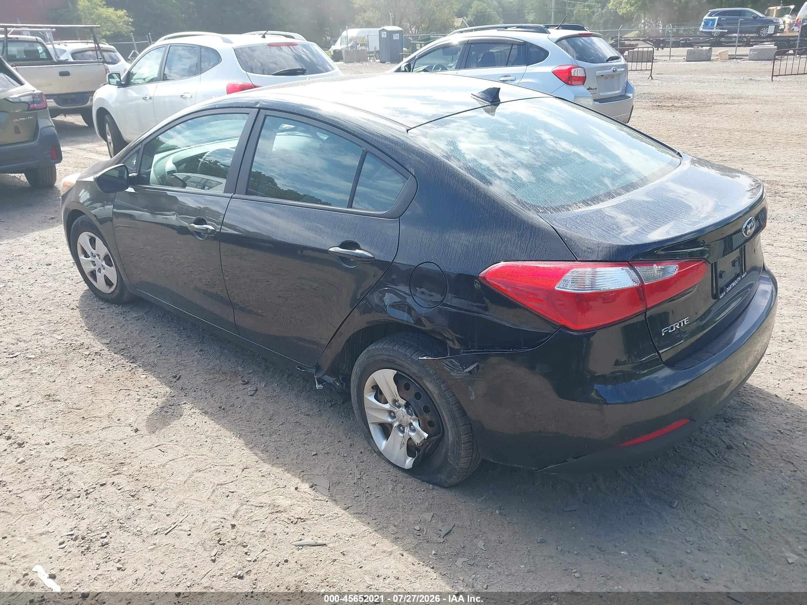 2015 Kia Forte Lx Black vin: KNAFK4A65F5432283