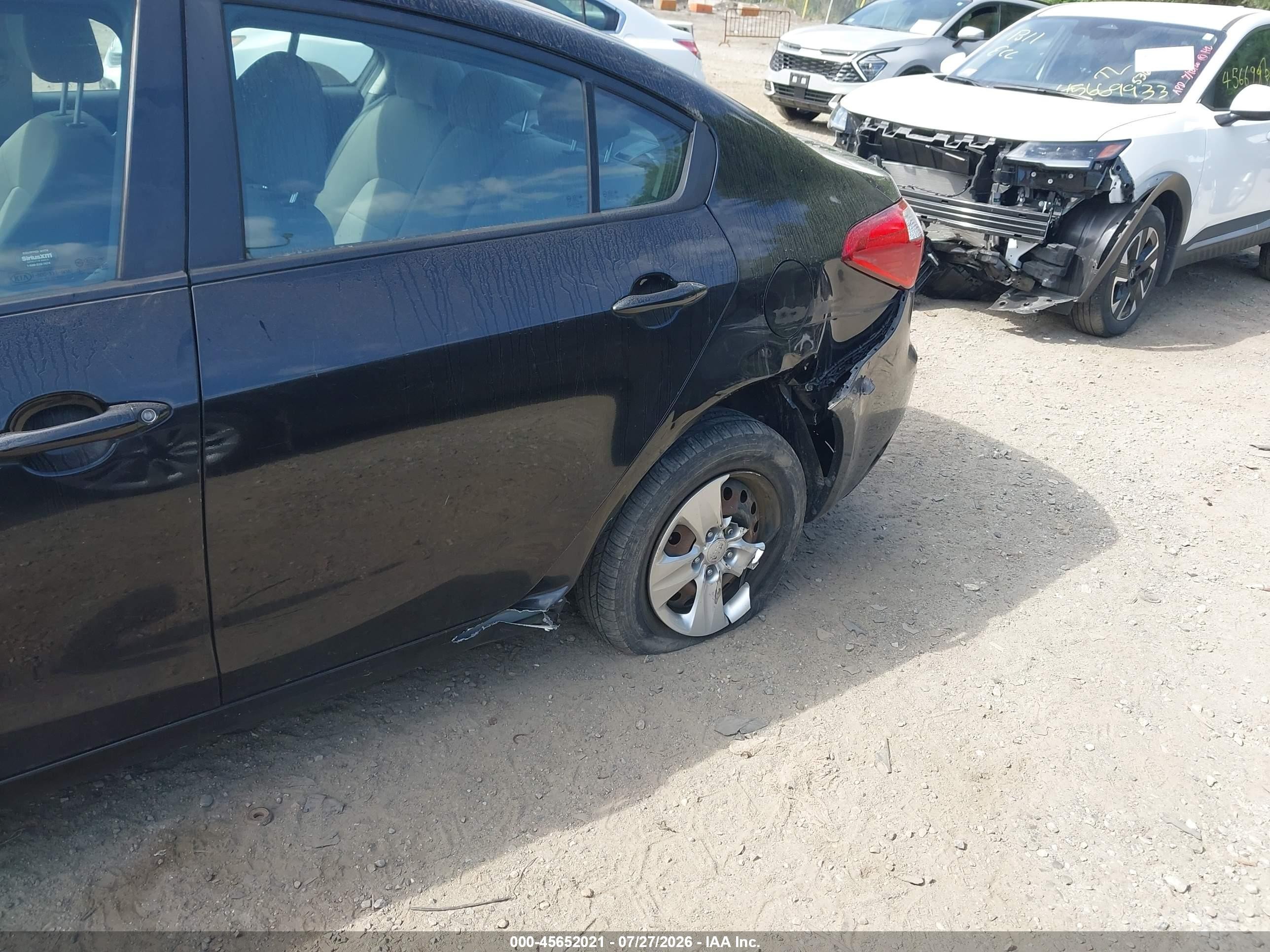 2015 Kia Forte Lx Black vin: KNAFK4A65F5432283