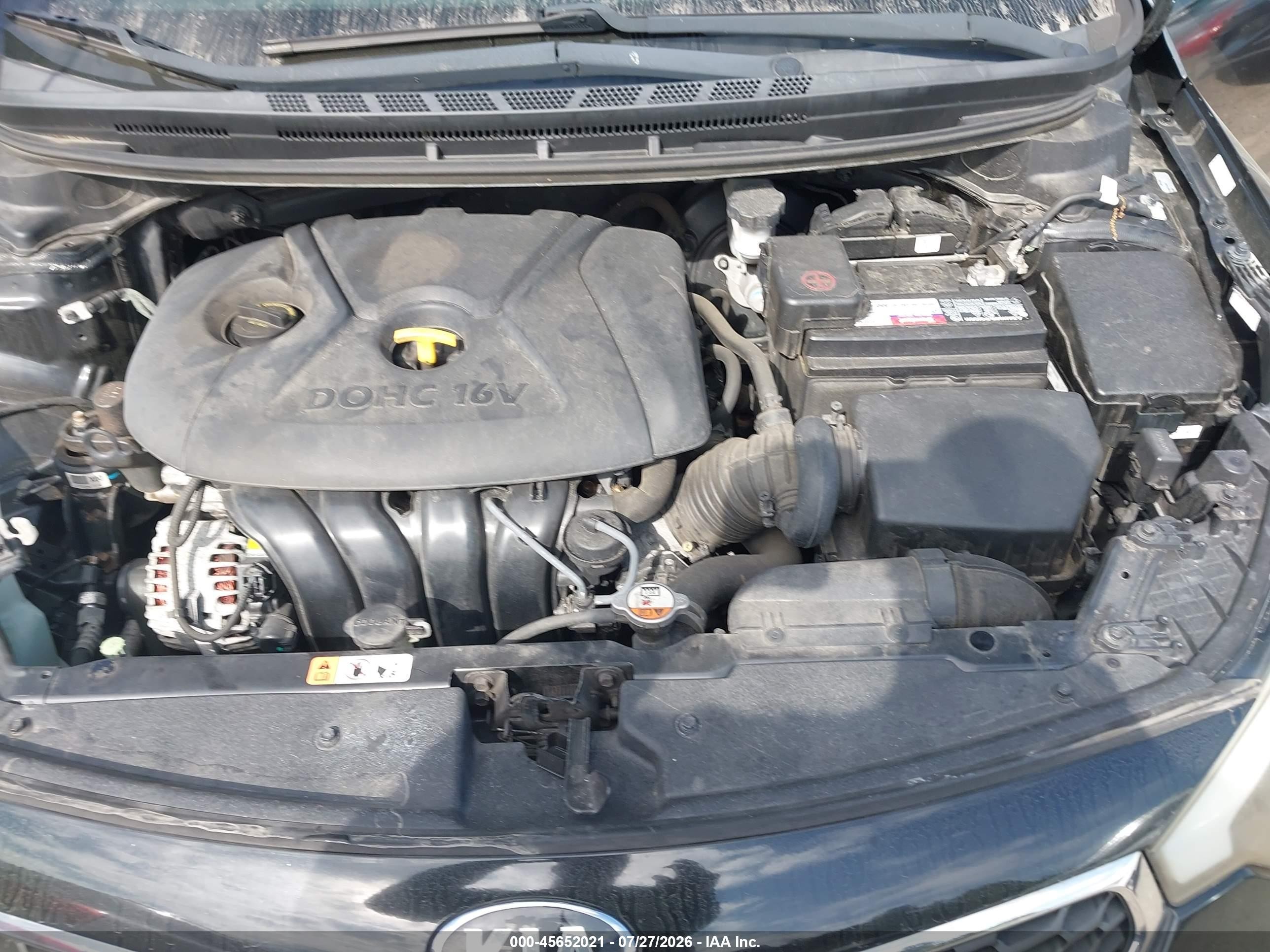2015 Kia Forte Lx Black vin: KNAFK4A65F5432283