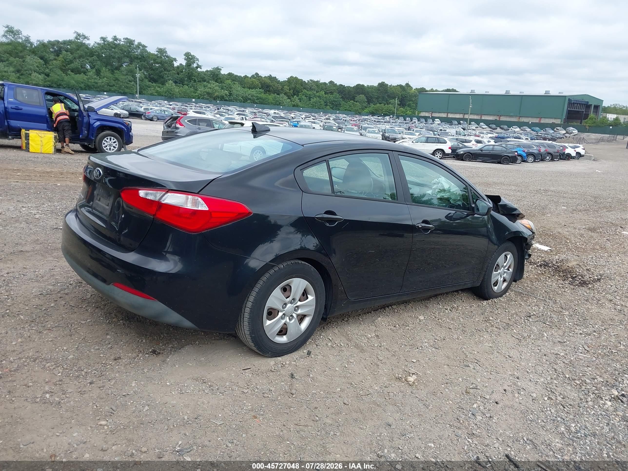 2015 Kia Forte Lx Black vin: KNAFK4A65F5435300