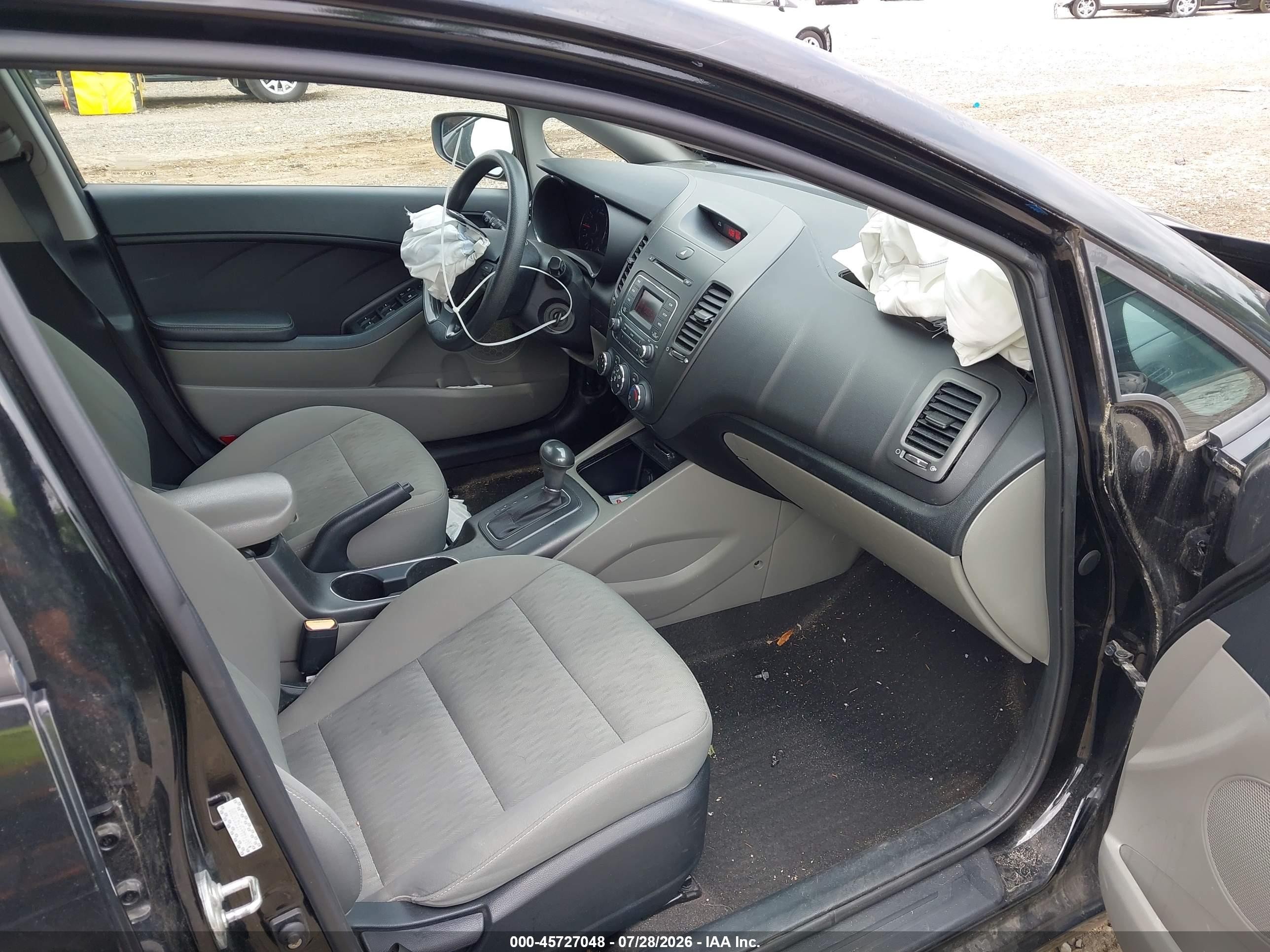 2015 Kia Forte Lx Black vin: KNAFK4A65F5435300