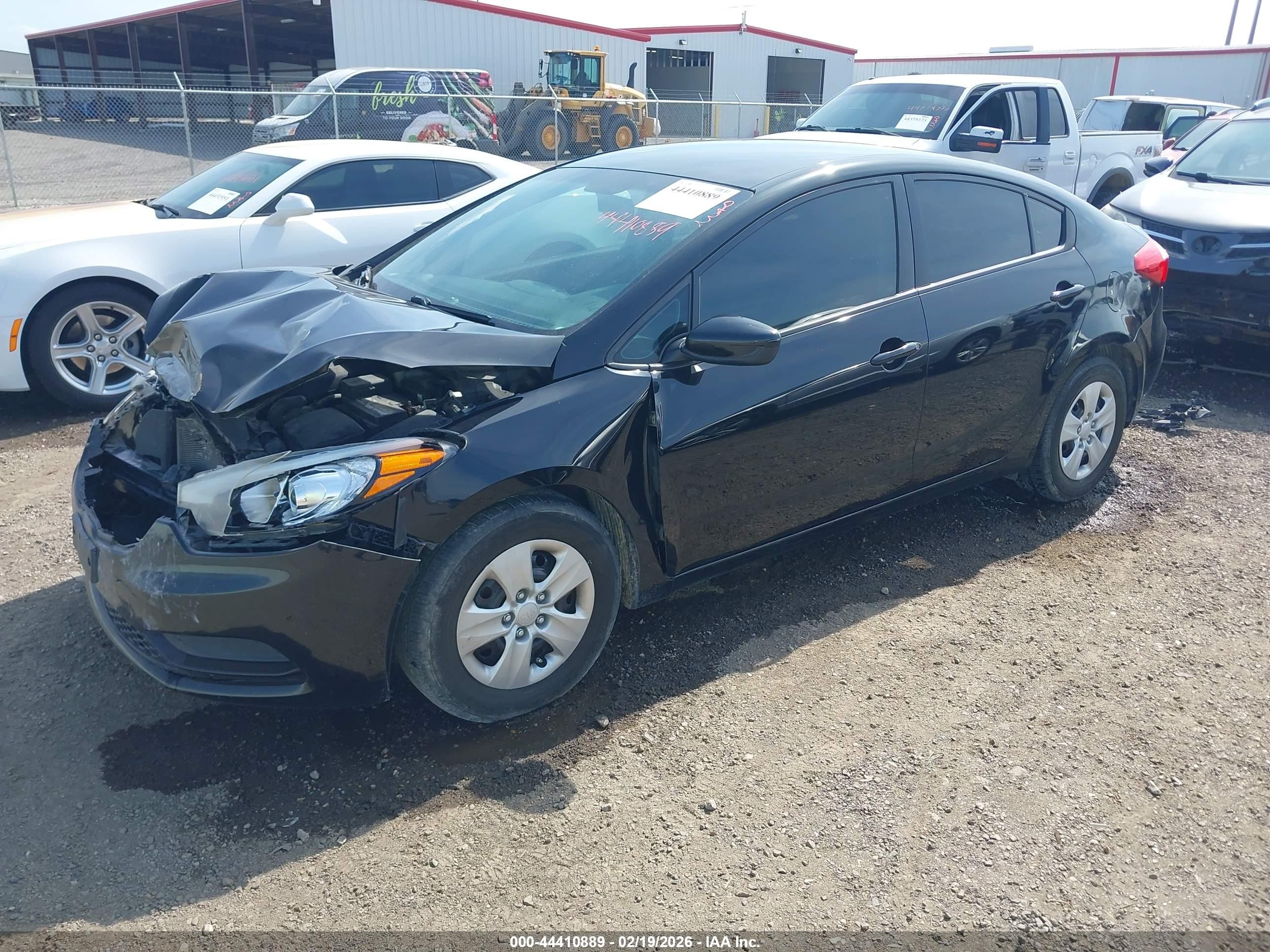 2014 Kia Forte Lx Black vin: KNAFK4A66E5141239