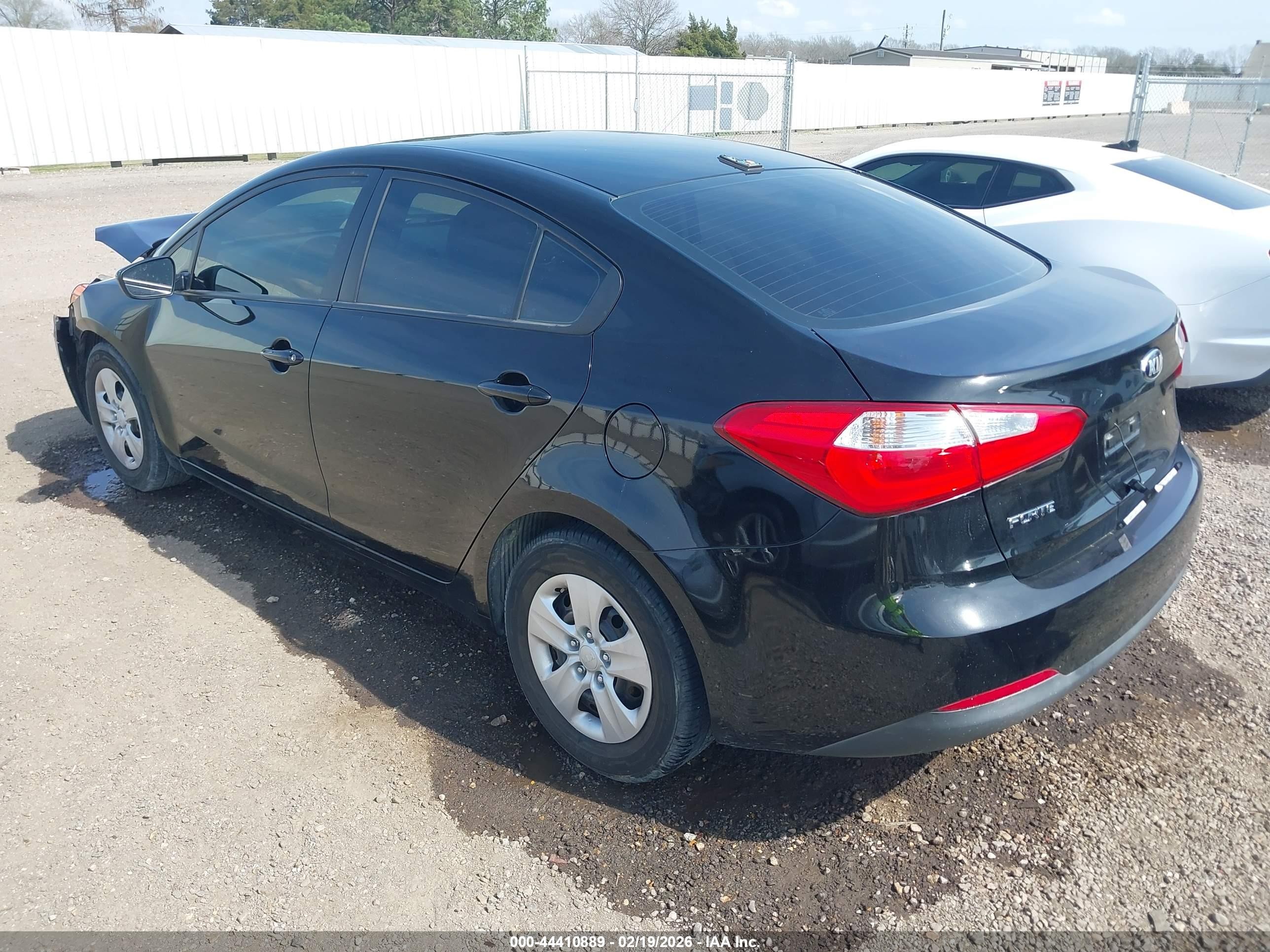 2014 Kia Forte Lx Black vin: KNAFK4A66E5141239