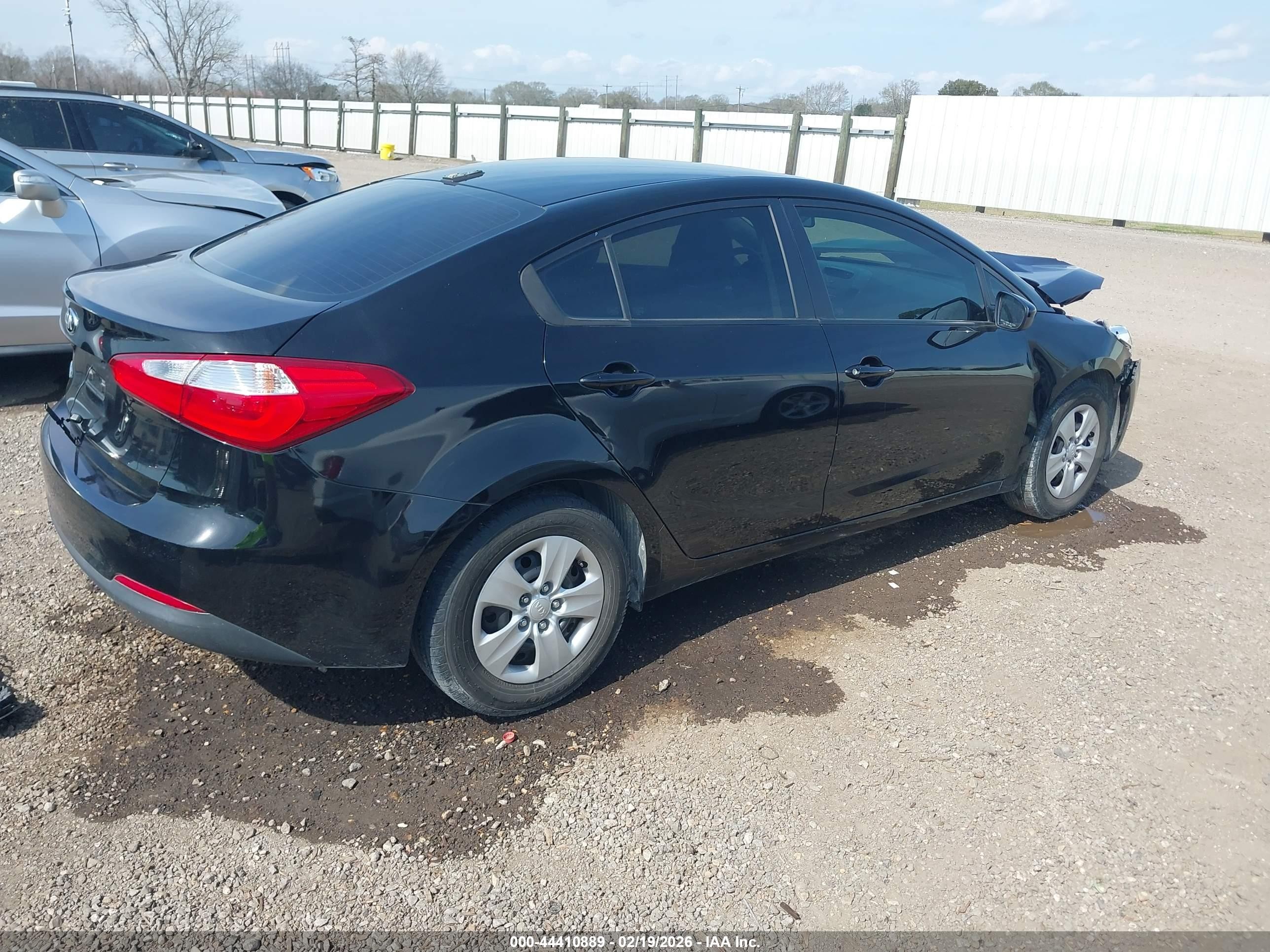 2014 Kia Forte Lx Black vin: KNAFK4A66E5141239