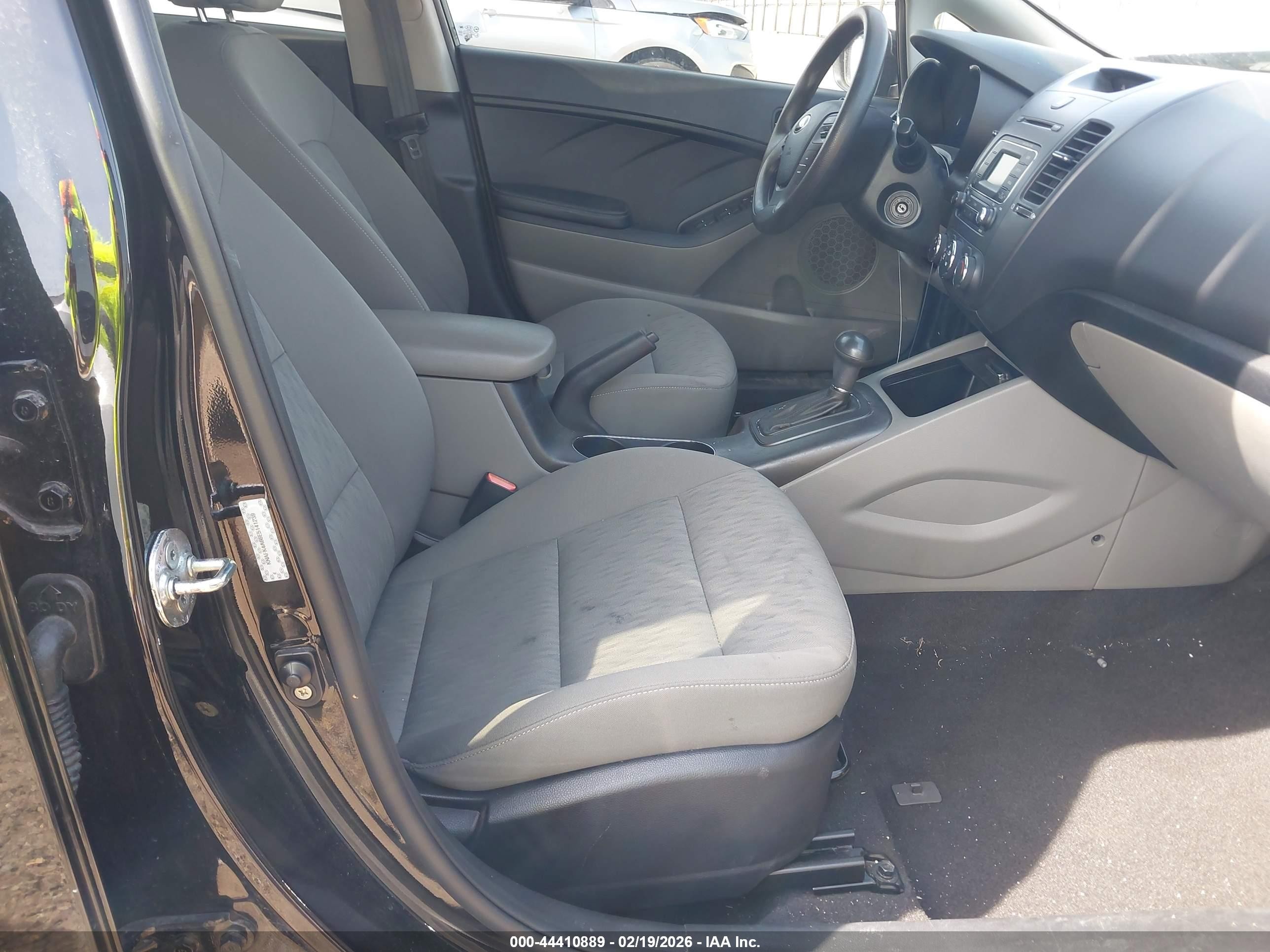 2014 Kia Forte Lx Black vin: KNAFK4A66E5141239