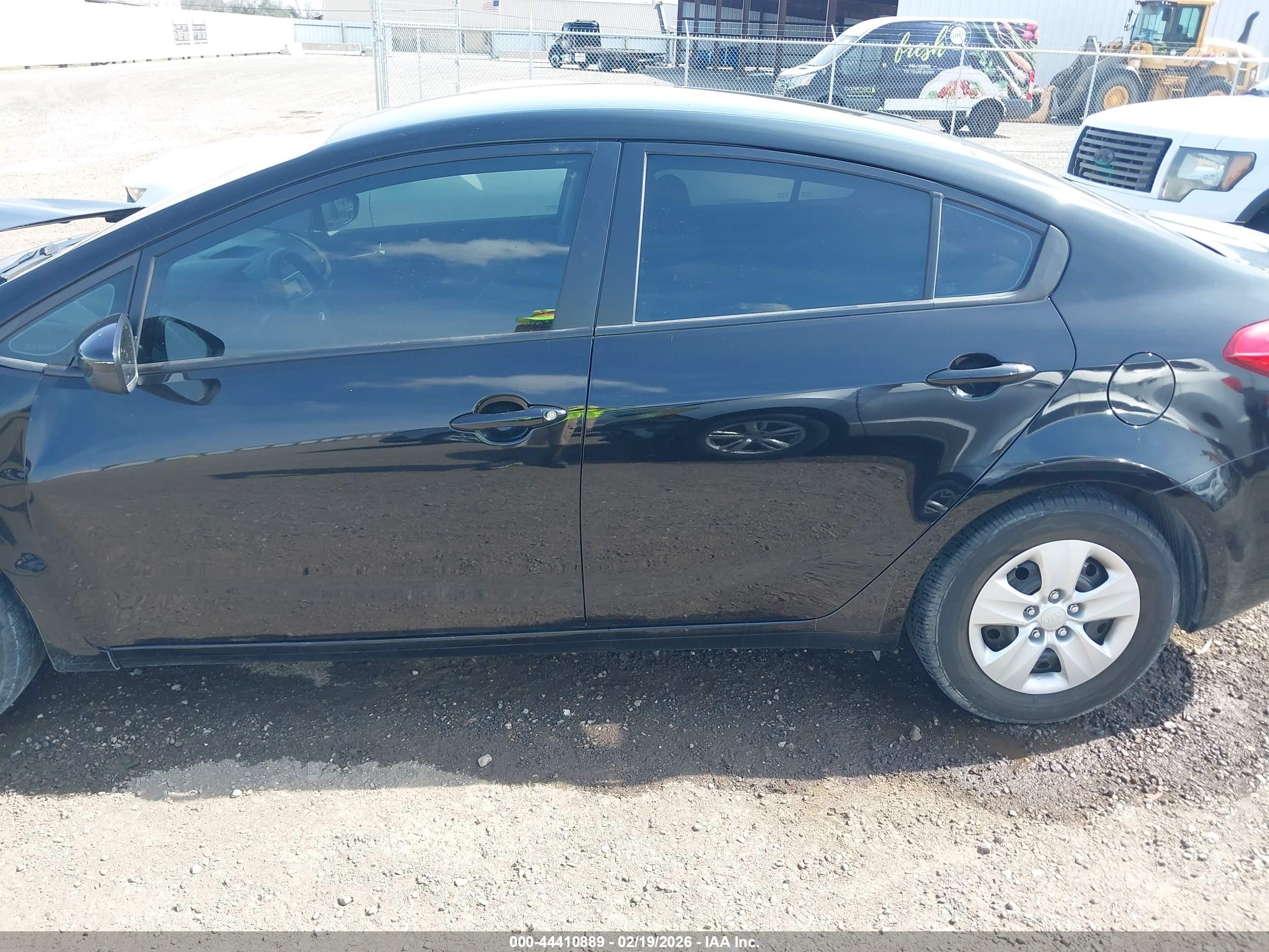 2014 Kia Forte Lx Black vin: KNAFK4A66E5141239