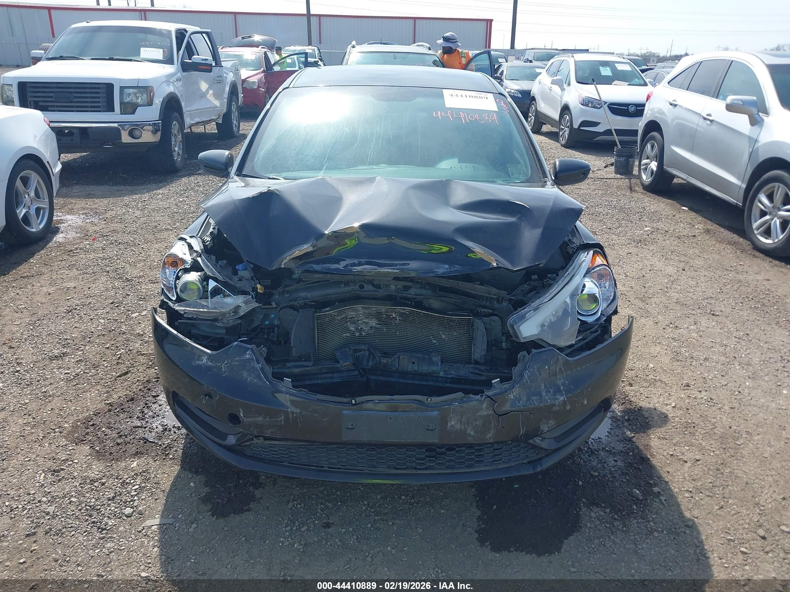 2014 Kia Forte Lx Black vin: KNAFK4A66E5141239