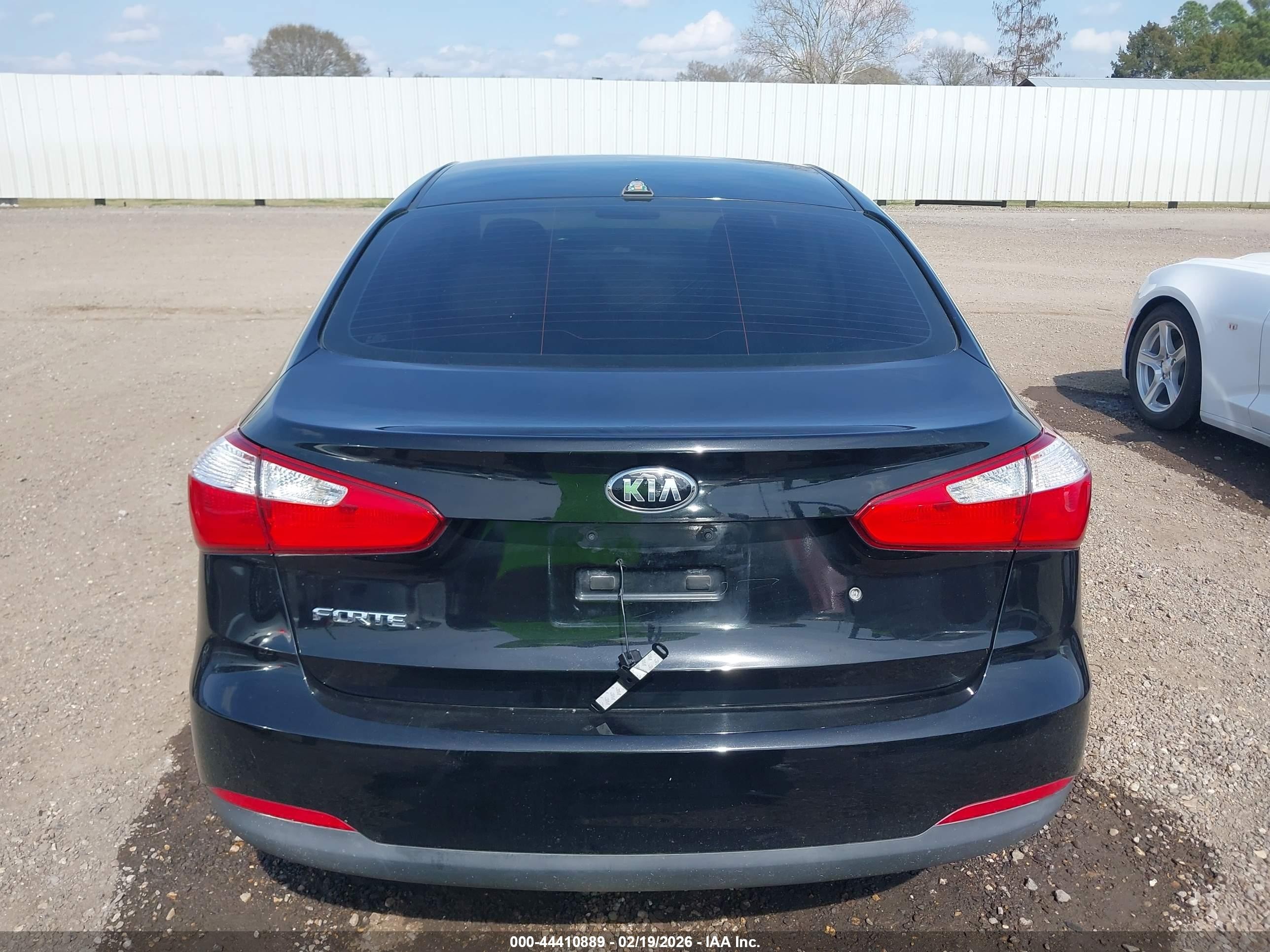 2014 Kia Forte Lx Black vin: KNAFK4A66E5141239