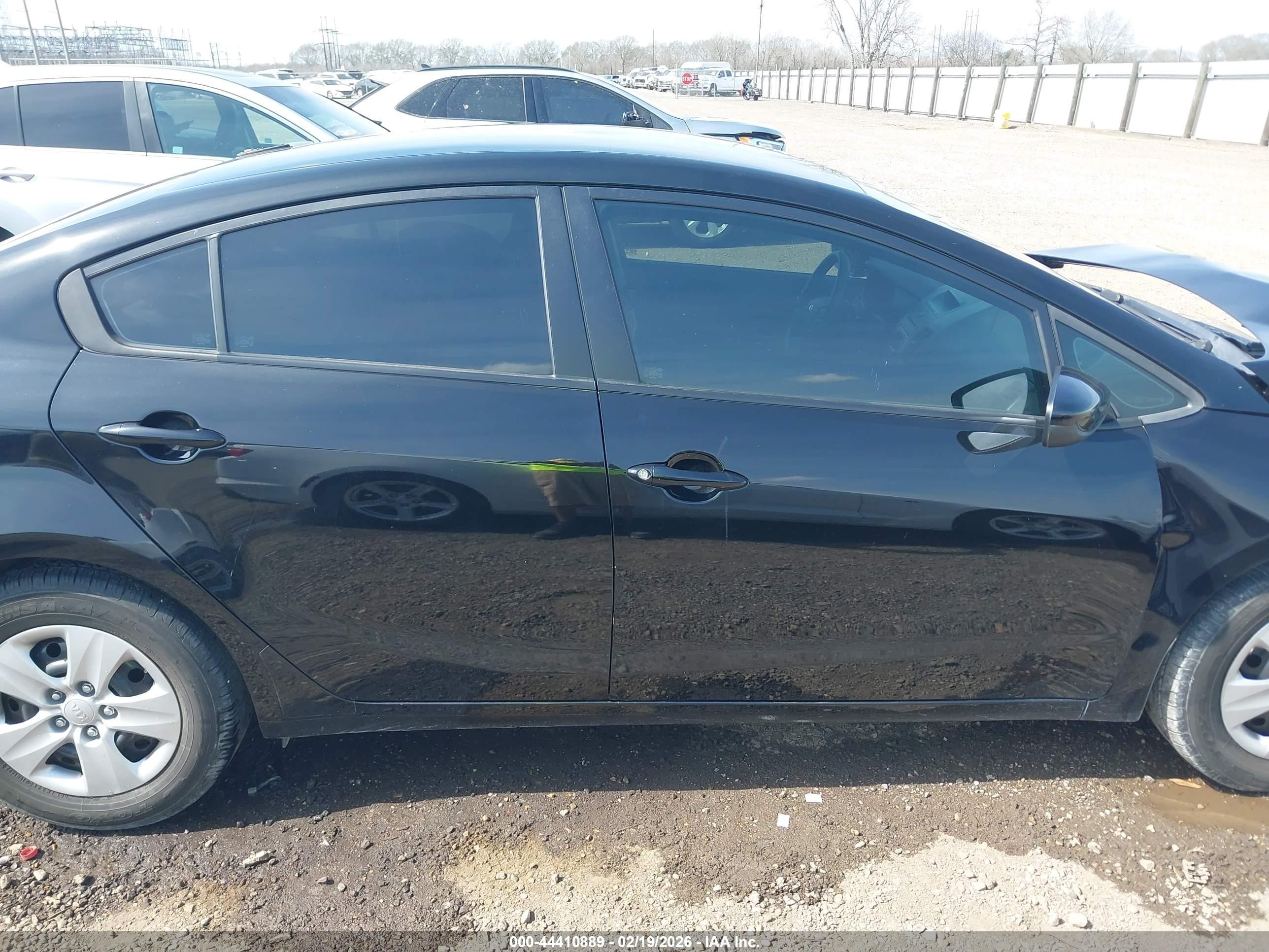 2014 Kia Forte Lx Black vin: KNAFK4A66E5141239