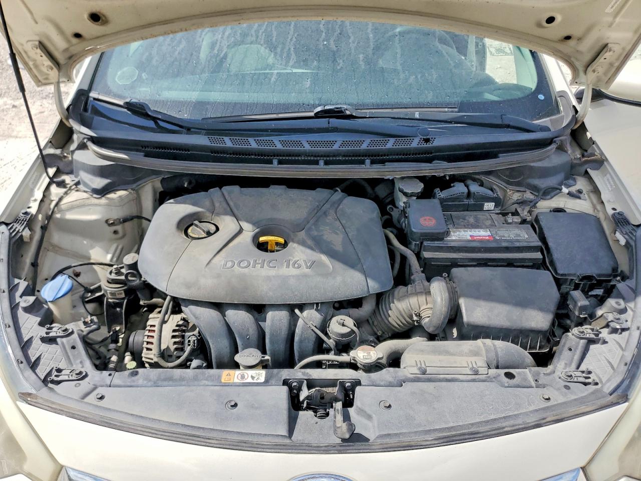 2014 Kia Forte Lx Beige vin: KNAFK4A66E5182230