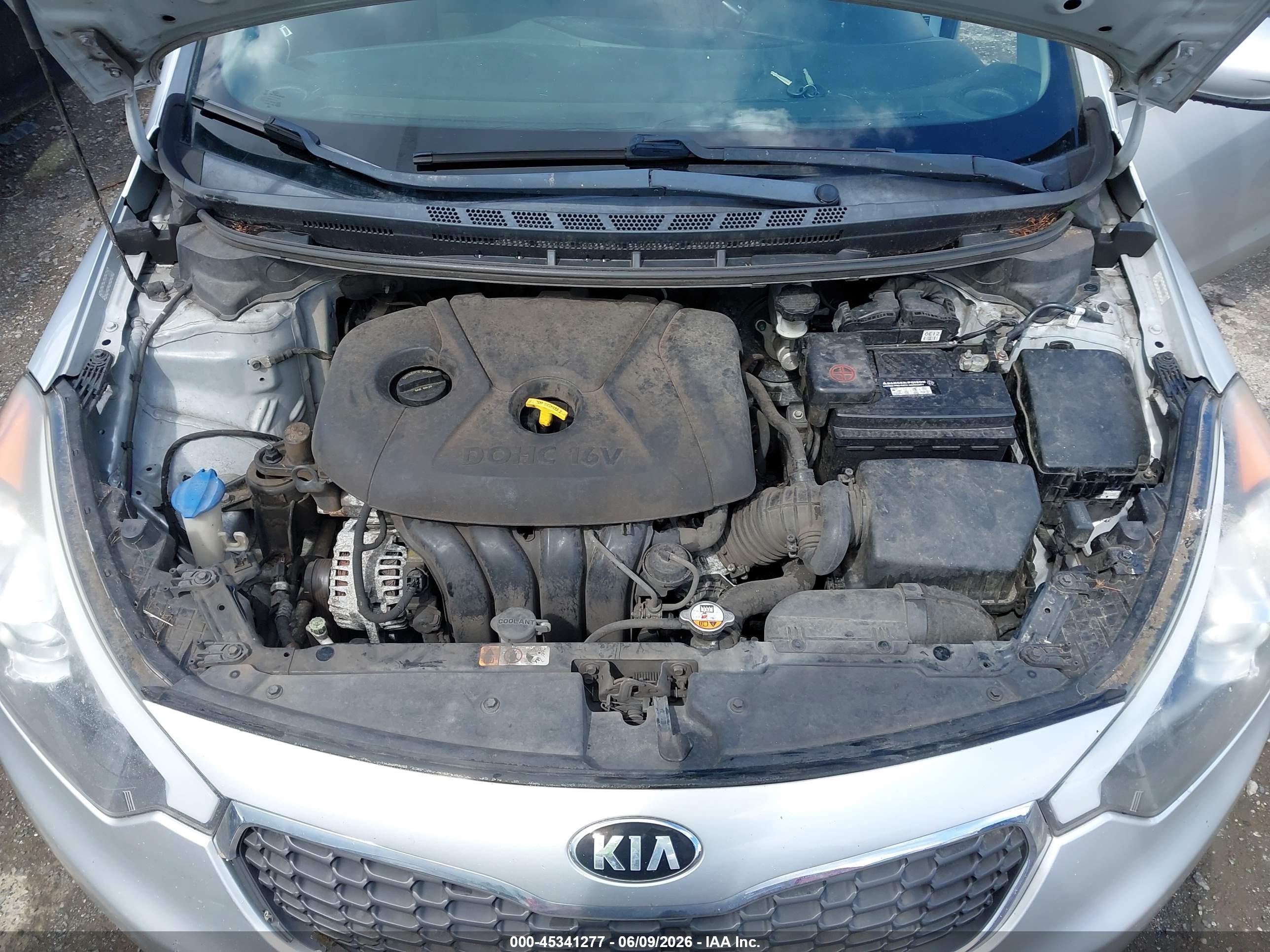 2014 Kia Forte Lx Silver vin: KNAFK4A66E5214383